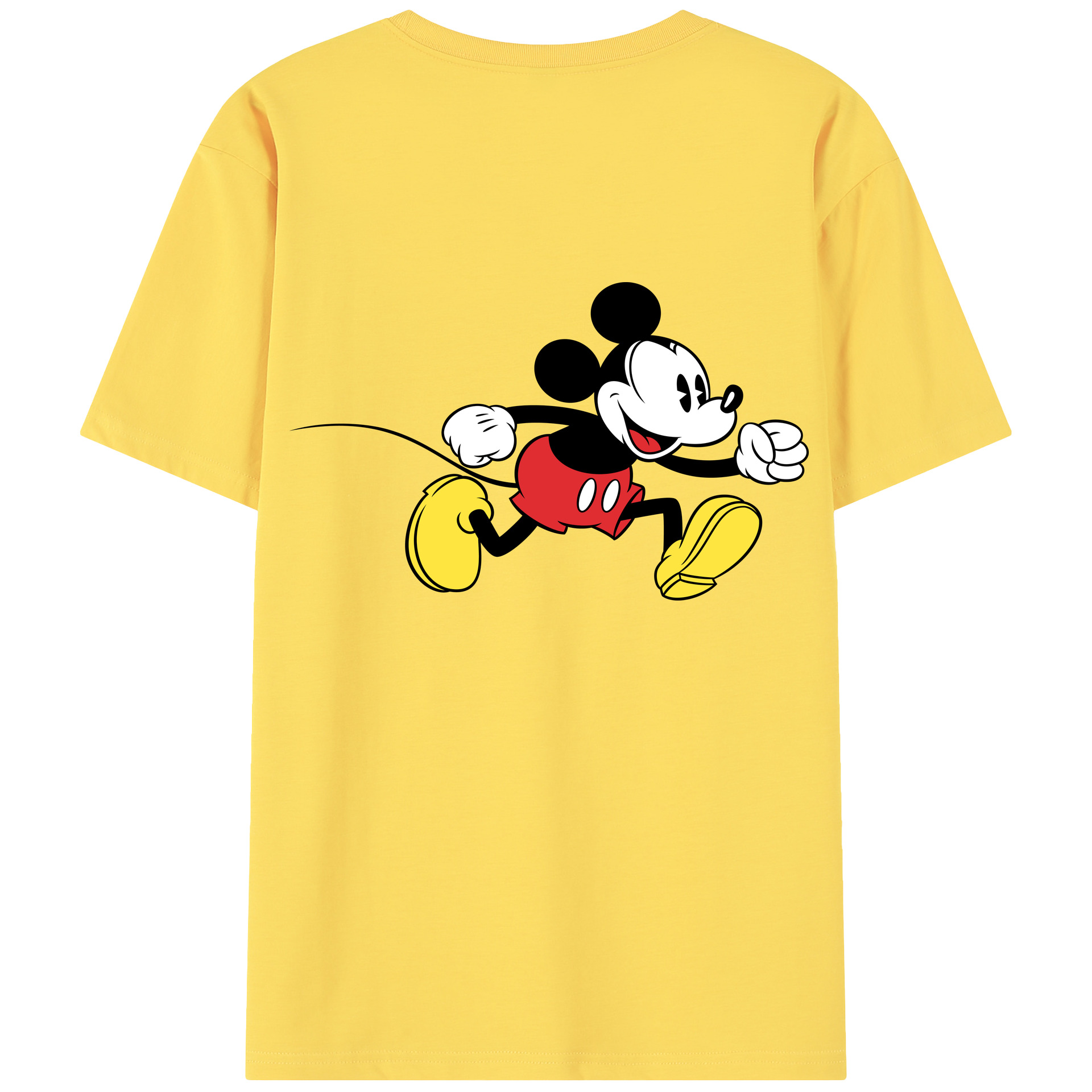 （画像用） ミッキーマウス Mickey Mouse 綿100％半袖Tシャツ（背面プリント）