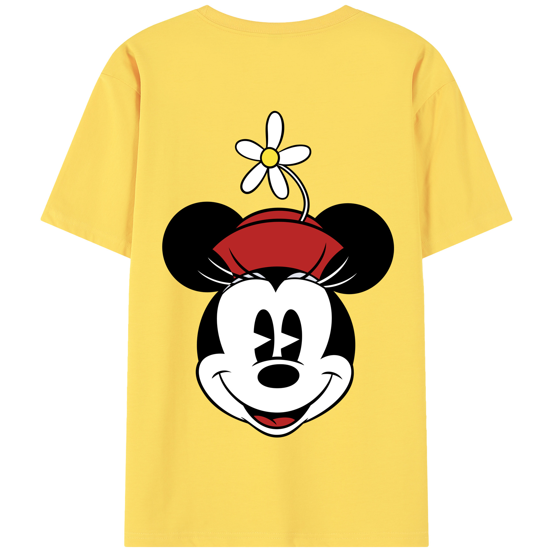 （画像用） ミッキーマウス Mickey Mouse 綿100％半袖Tシャツ（背面プリント）