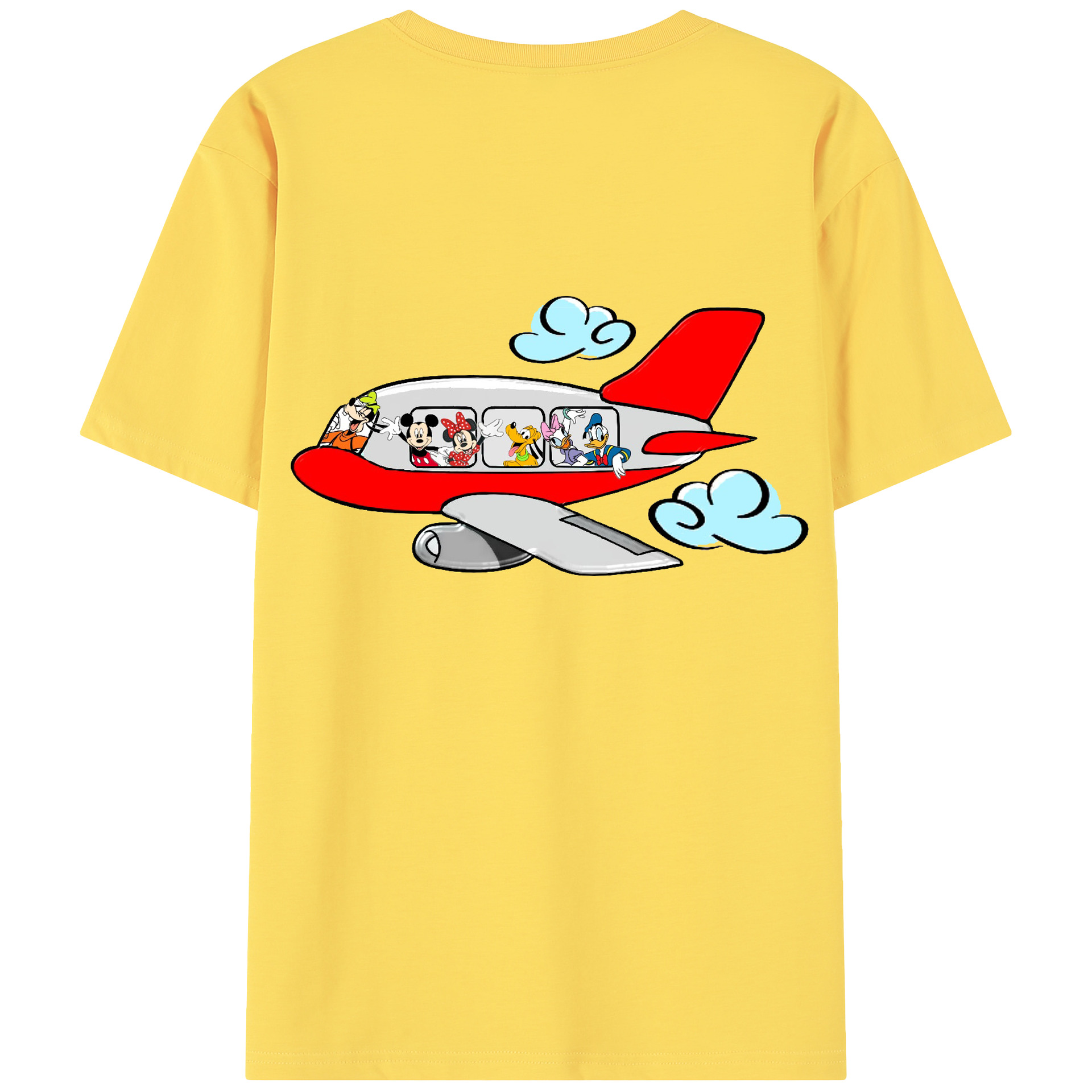 （画像用） ミッキーマウス Mickey Mouse 綿100％半袖Tシャツ（背面プリント）