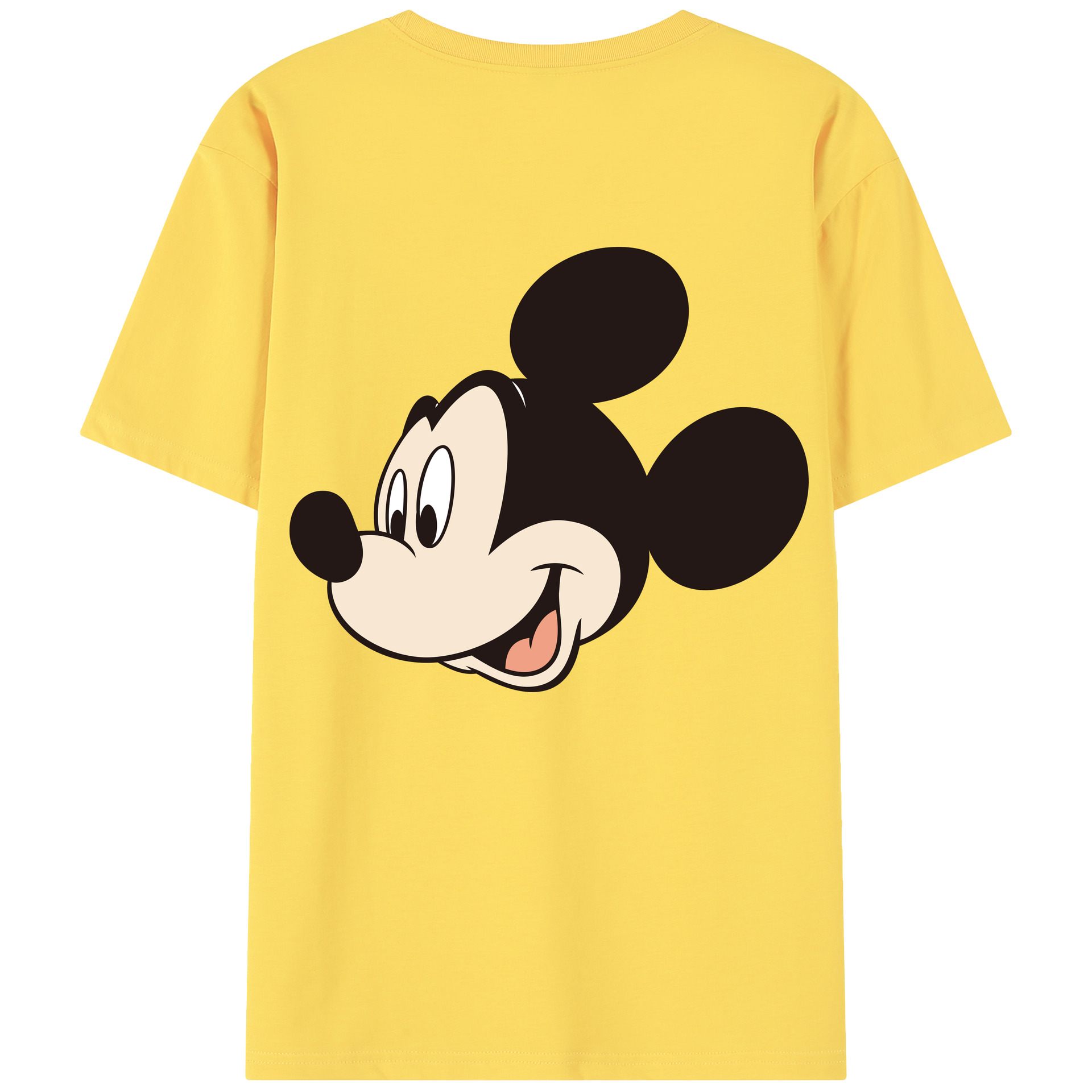 （画像用） ミッキーマウス Mickey Mouse 綿100％半袖Tシャツ（背面プリント）