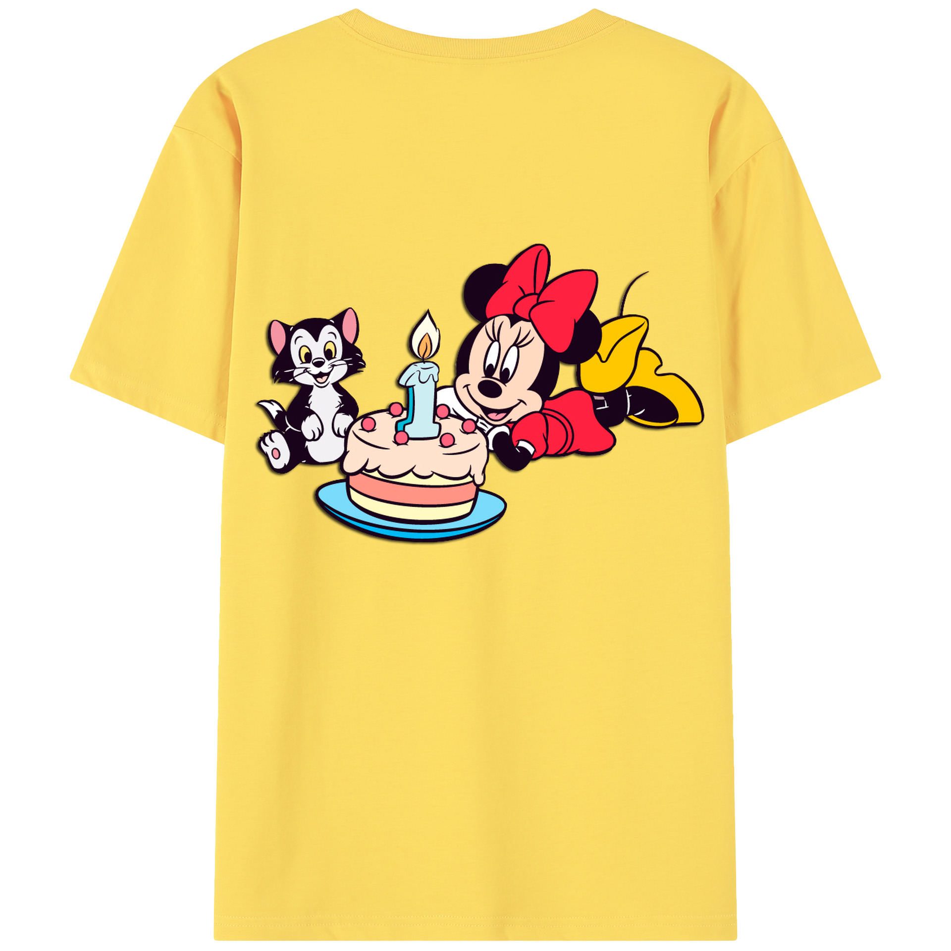 （画像用） ミッキーマウス Mickey Mouse 綿100％半袖Tシャツ（背面プリント）