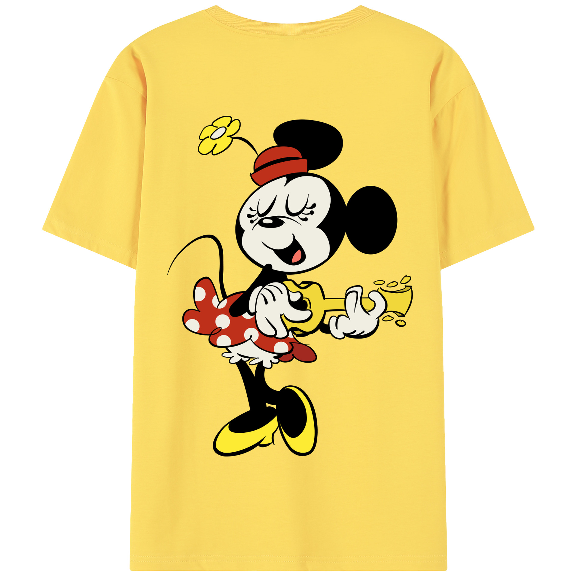 （画像用） ミッキーマウス Mickey Mouse 綿100％半袖Tシャツ（背面プリント）