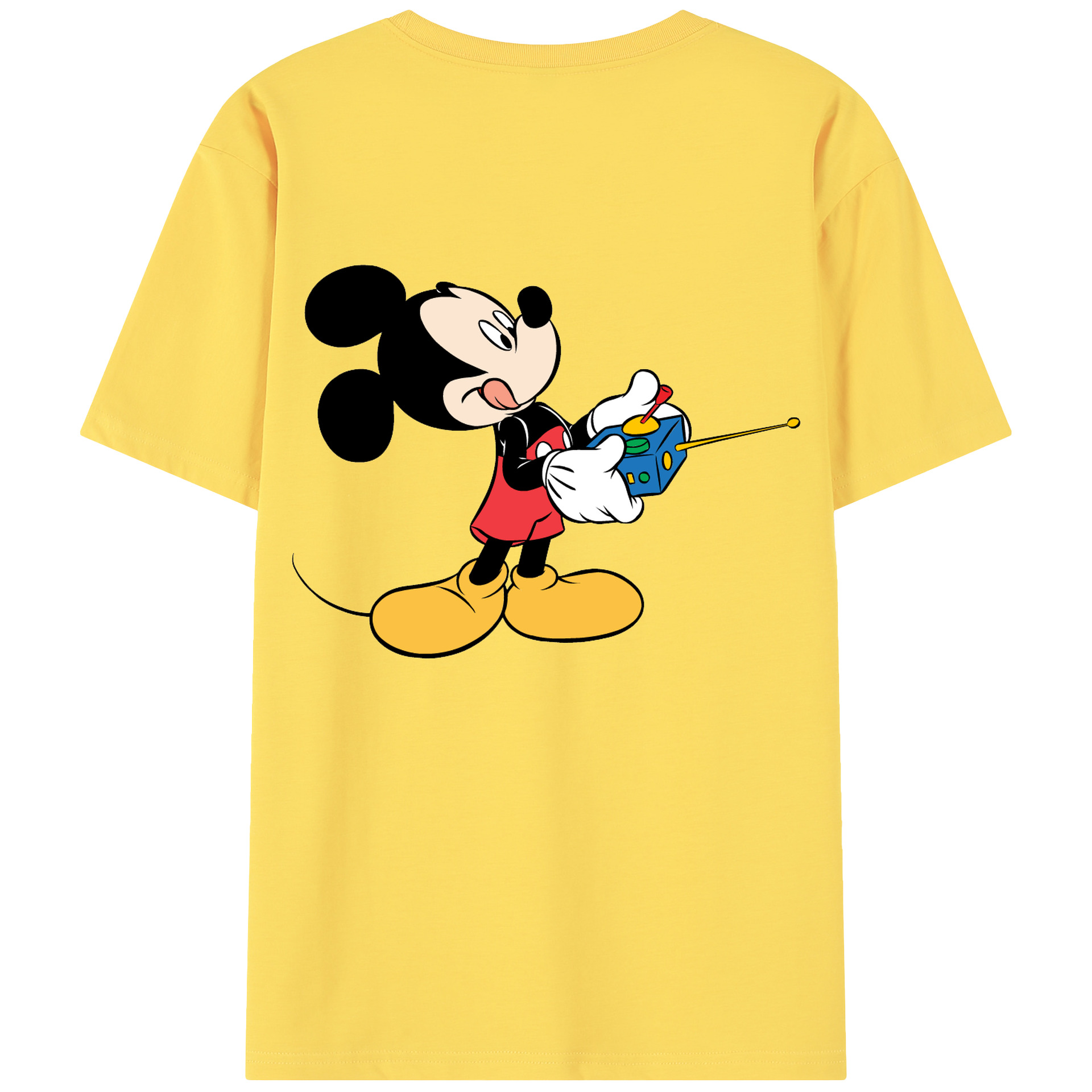 （画像用） ミッキーマウス Mickey Mouse 綿100％半袖Tシャツ（背面プリント）