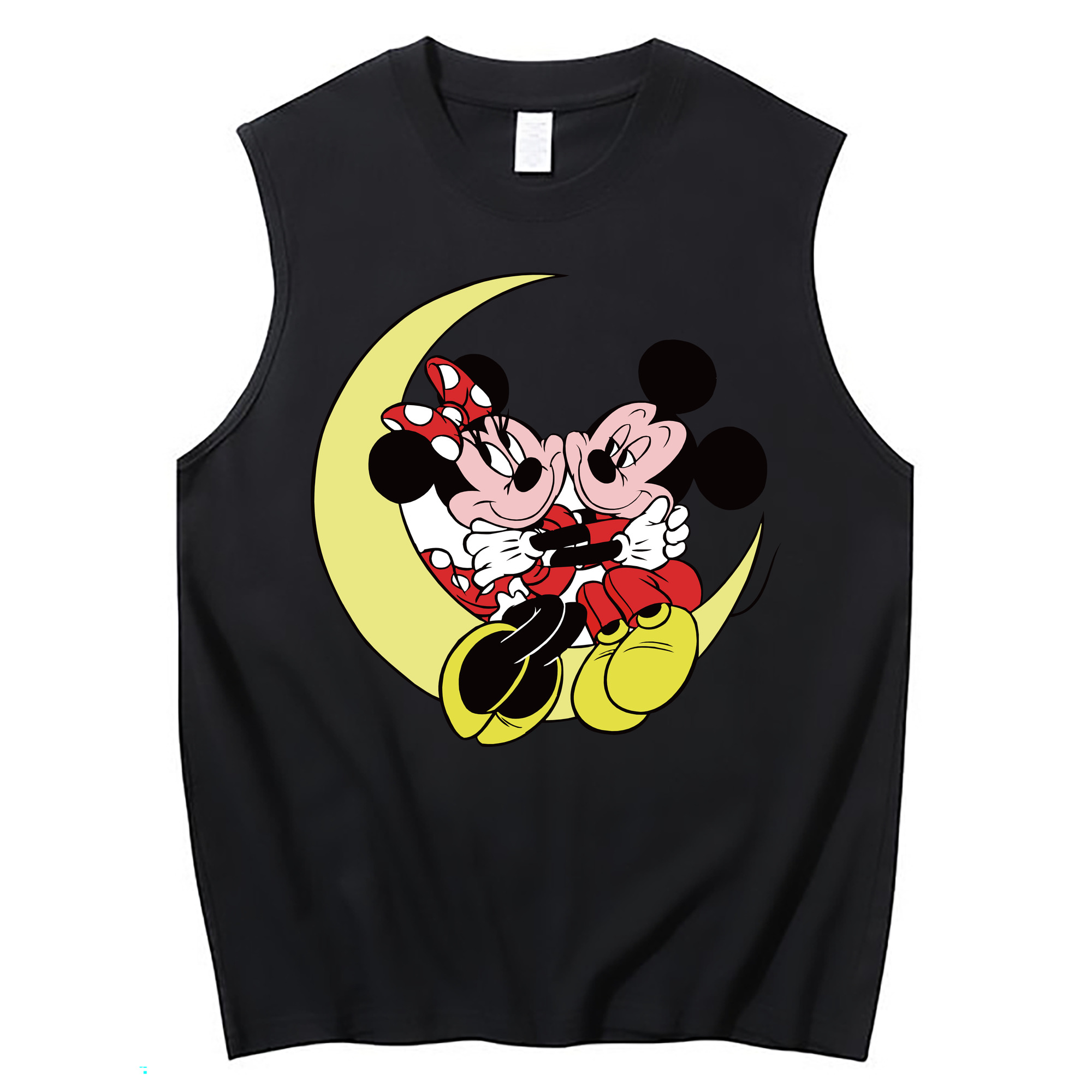ミッキーマウス Mickey Mouse コットン100％タンクトップ（フロントプリント）