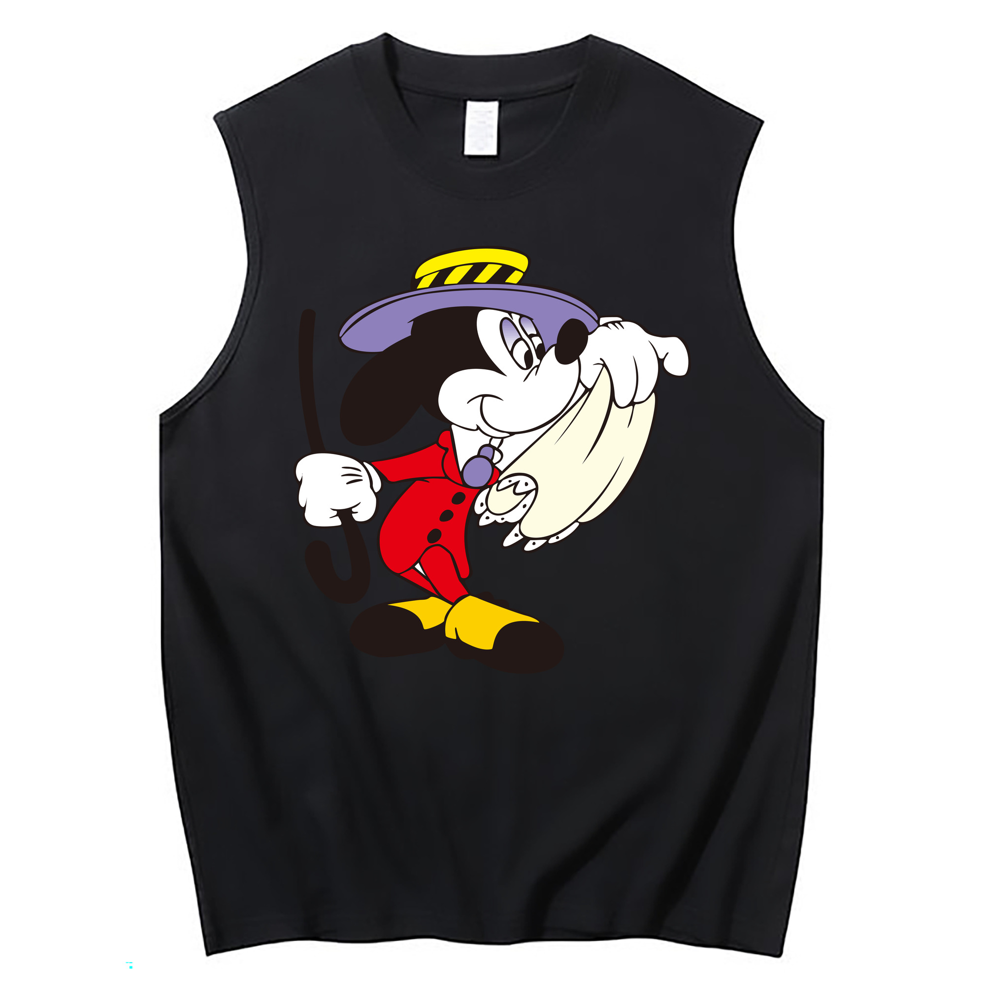 ミッキーマウス Mickey Mouse コットン100％タンクトップ（フロントプリント）