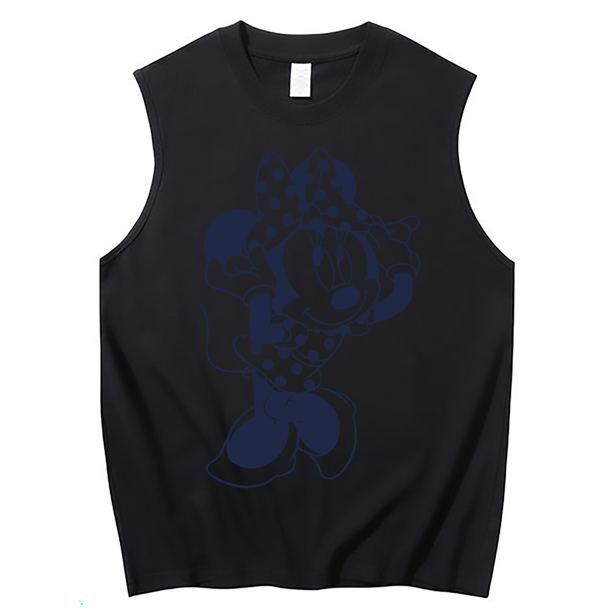 ミッキーマウス Mickey Mouse コットン100％タンクトップ（フロントプリント）