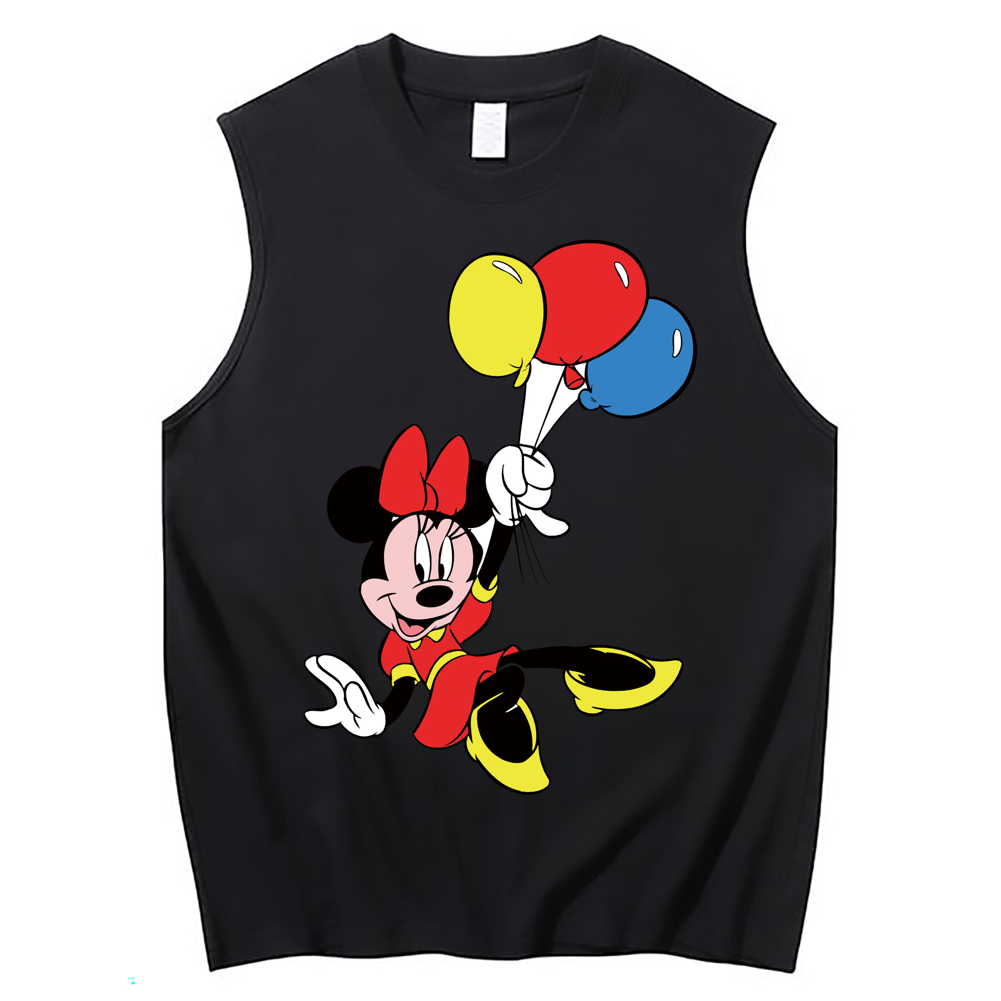ミッキーマウス Mickey Mouse コットン100％タンクトップ（フロントプリント）