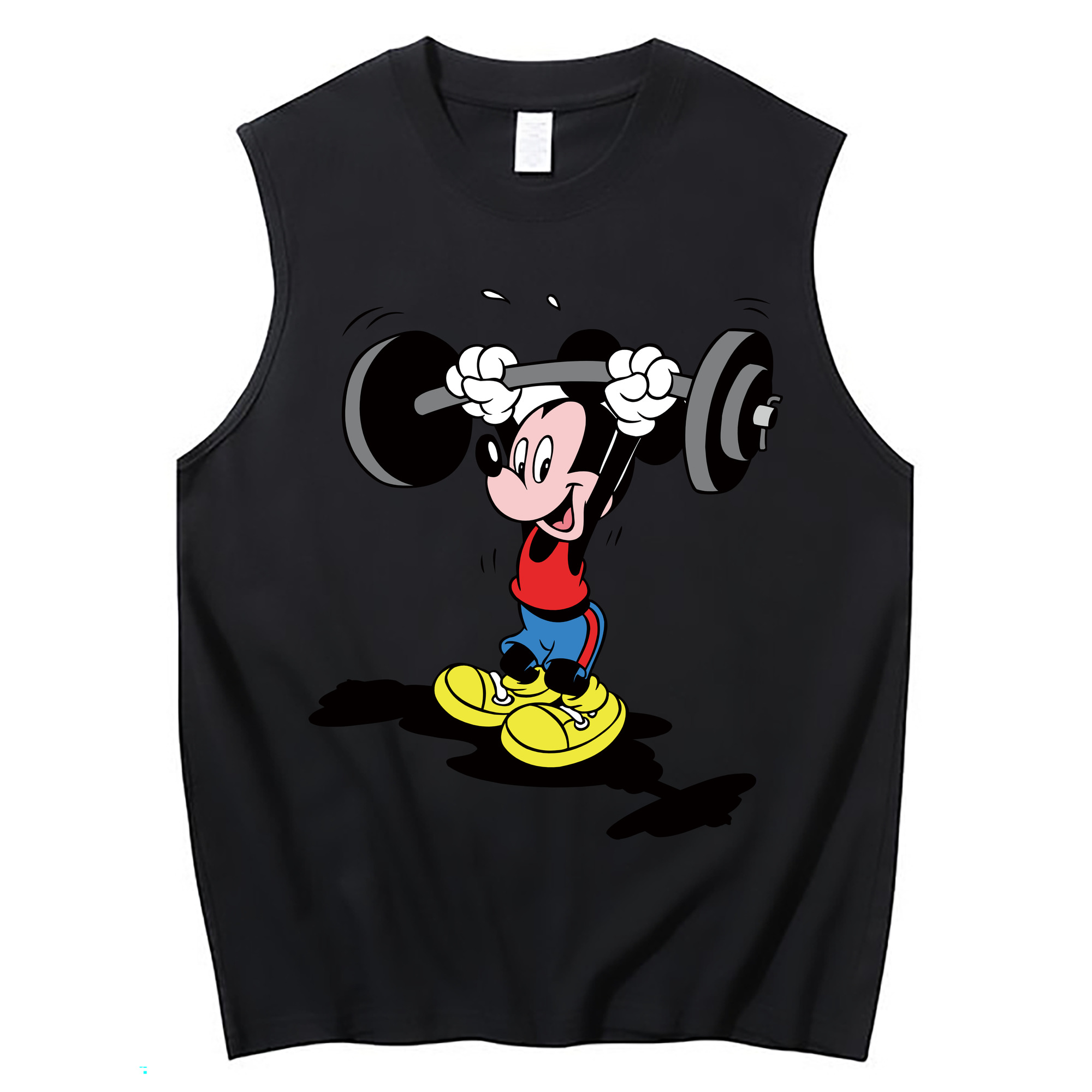 ミッキーマウス Mickey Mouse コットン100％タンクトップ（フロントプリント）