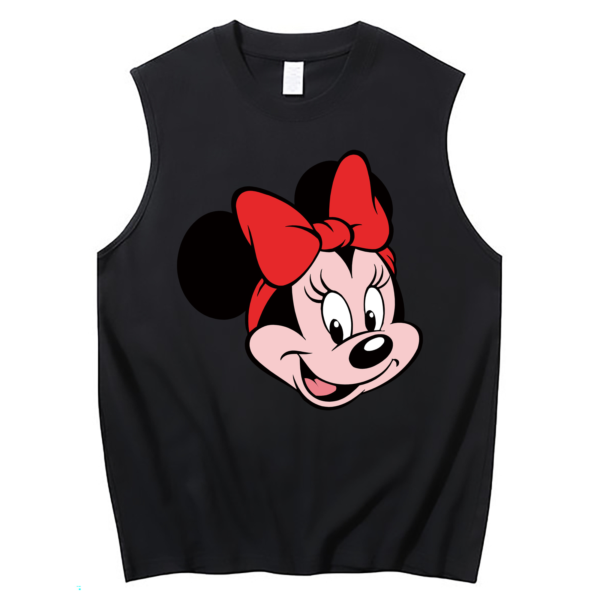 ミッキーマウス Mickey Mouse コットン100％タンクトップ（フロントプリント）