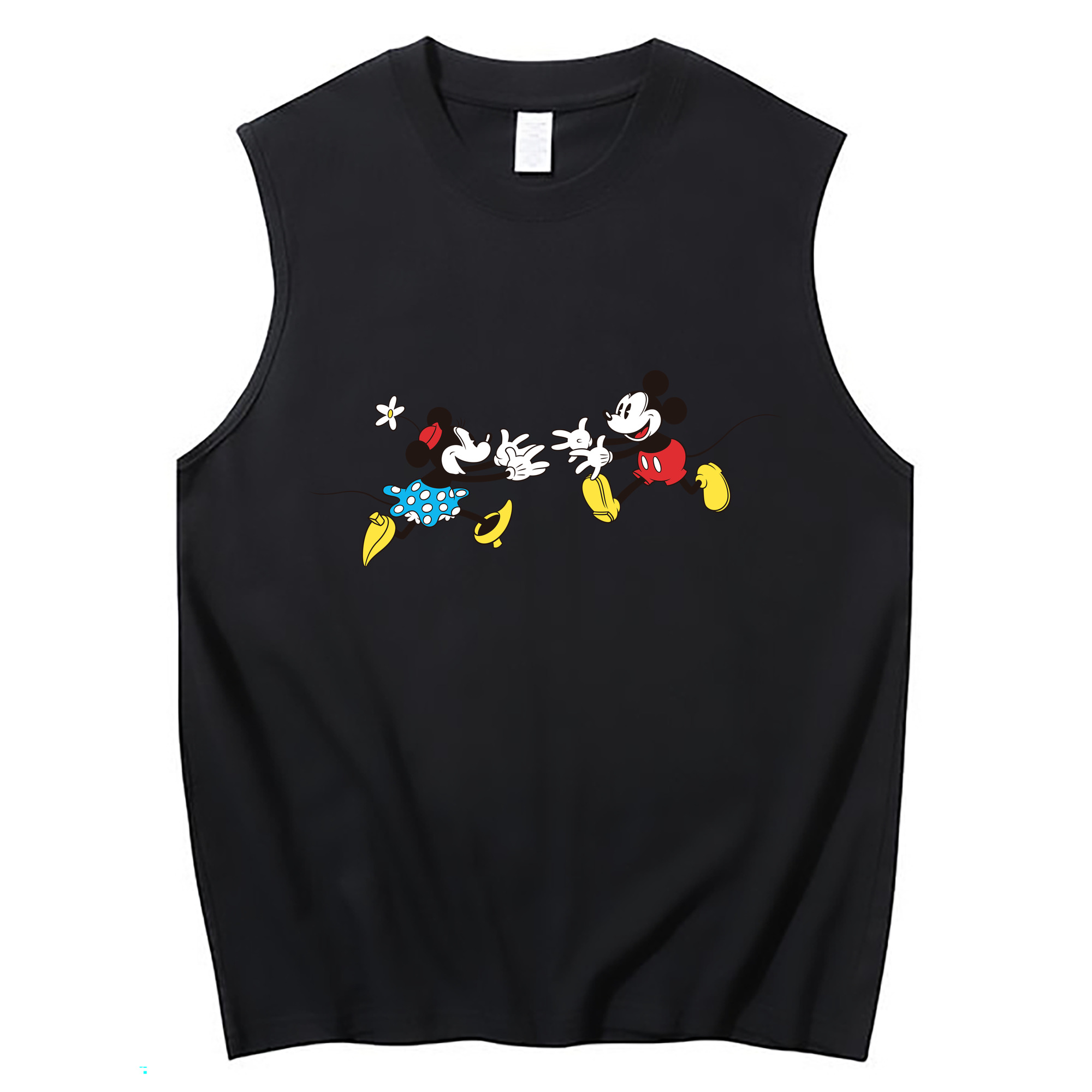 ミッキーマウス Mickey Mouse コットン100％タンクトップ（フロントプリント）