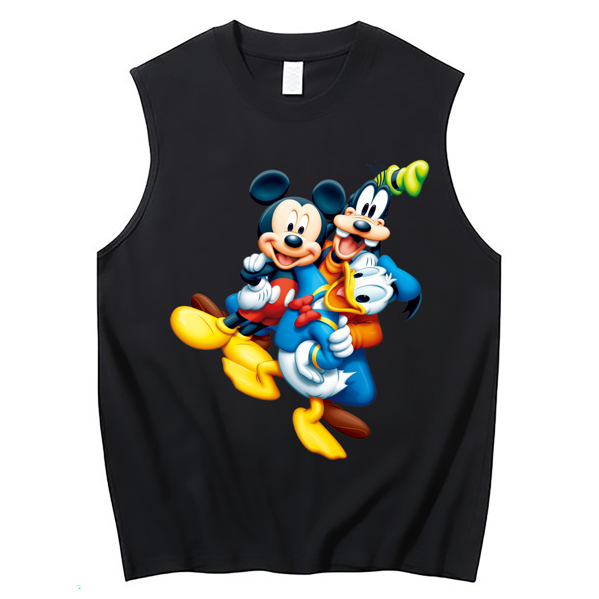 ミッキーマウス Mickey Mouse コットン100％タンクトップ（フロントプリント）