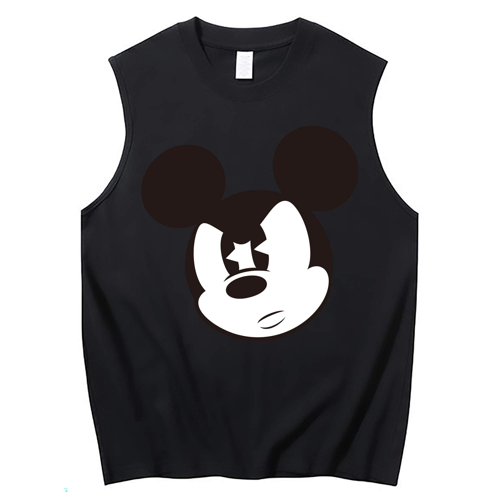 ミッキーマウス Mickey Mouse コットン100％タンクトップ（フロントプリント）