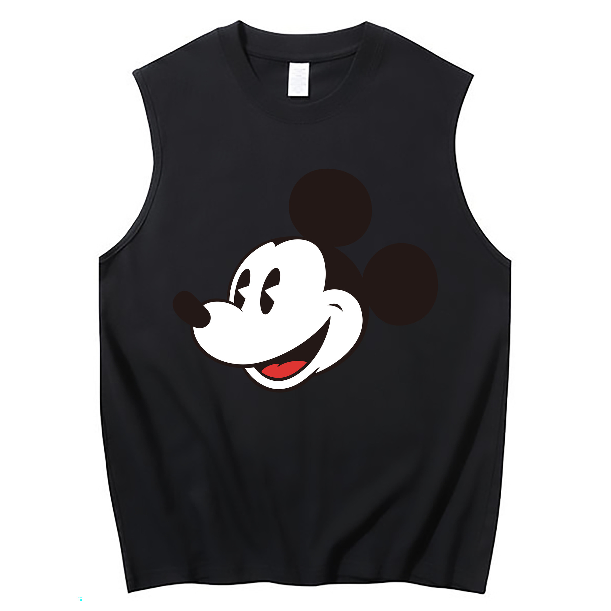 ミッキーマウス Mickey Mouse コットン100％タンクトップ（フロントプリント）