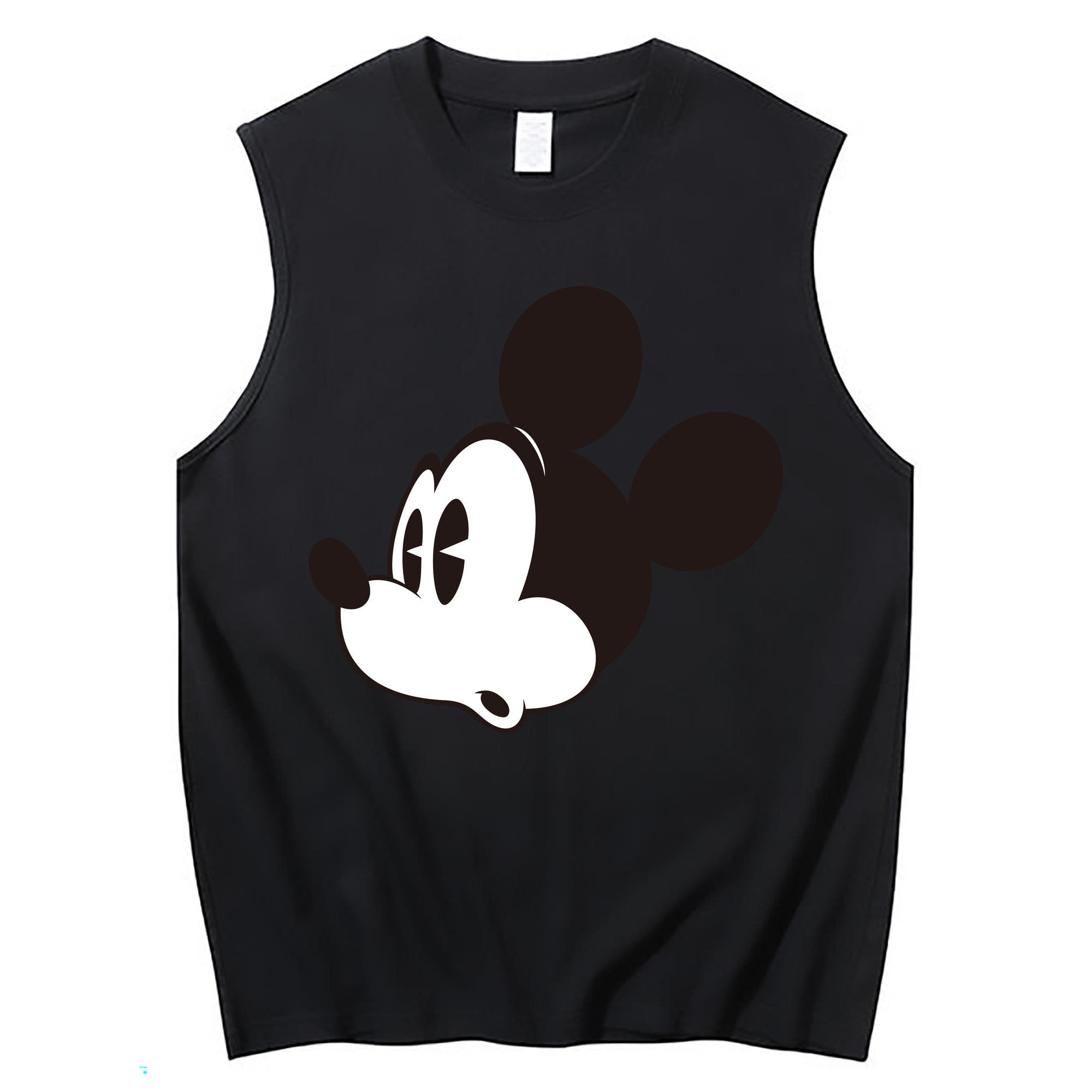 ミッキーマウス Mickey Mouse コットン100％タンクトップ（フロントプリント）