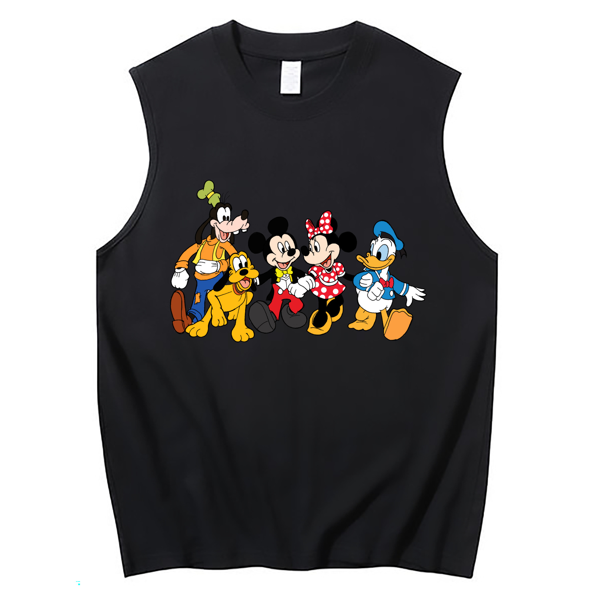 （画像用） ミッキーマウス Mickey Mouse コットン100％タンクトップ（フロントプリント）
