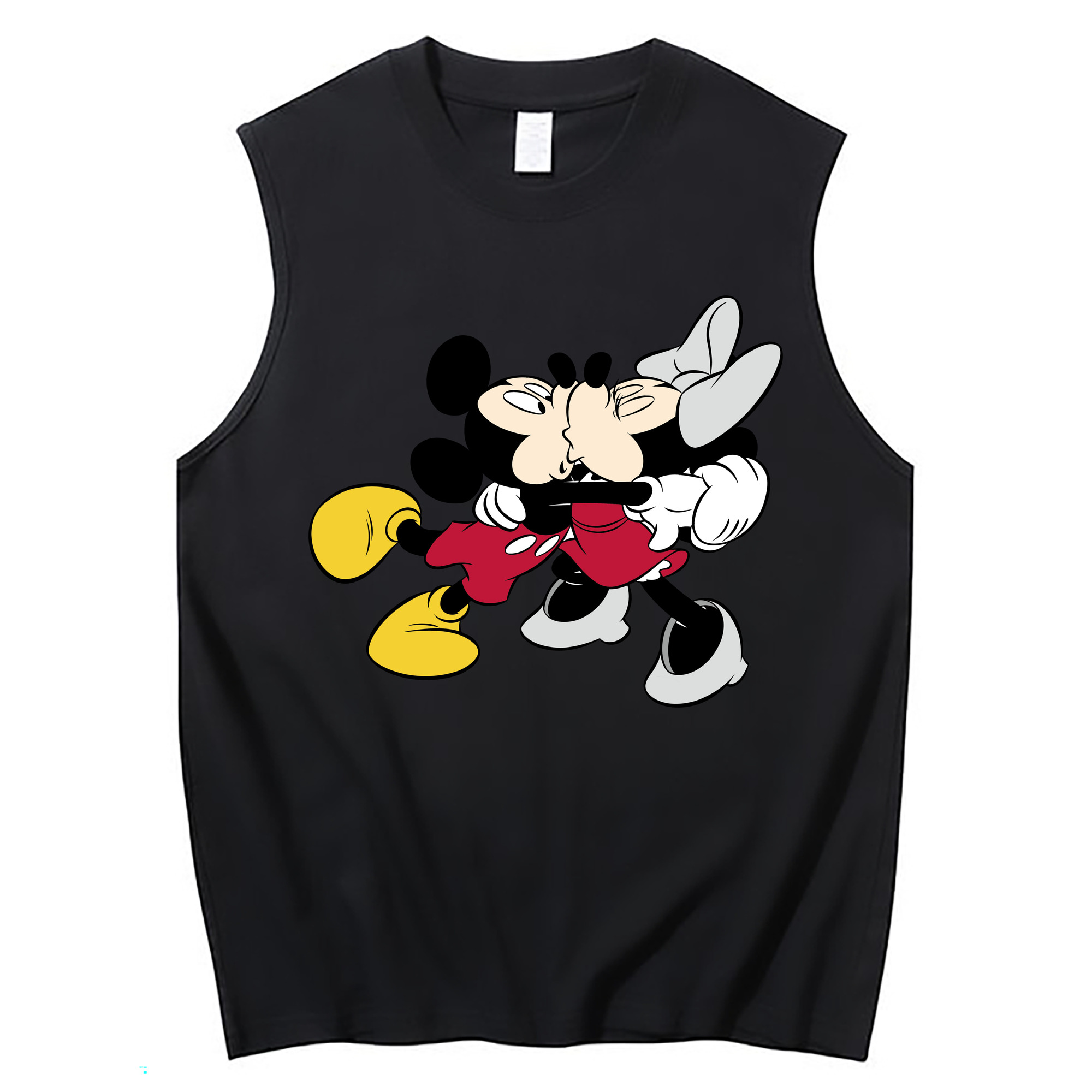 ミッキーマウス Mickey Mouse コットン100％タンクトップ（フロントプリント）