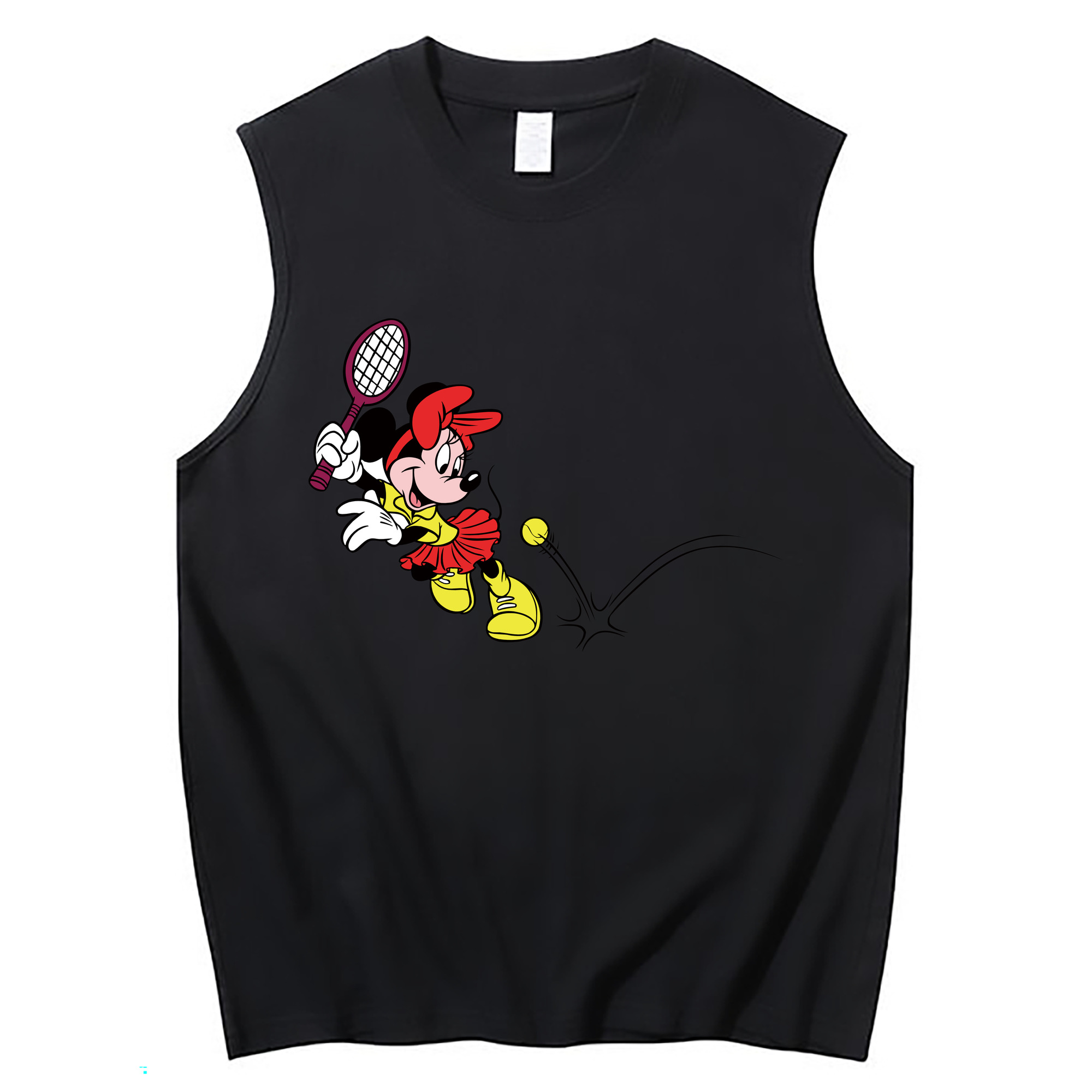 ミッキーマウス Mickey Mouse コットン100％タンクトップ（フロントプリント）