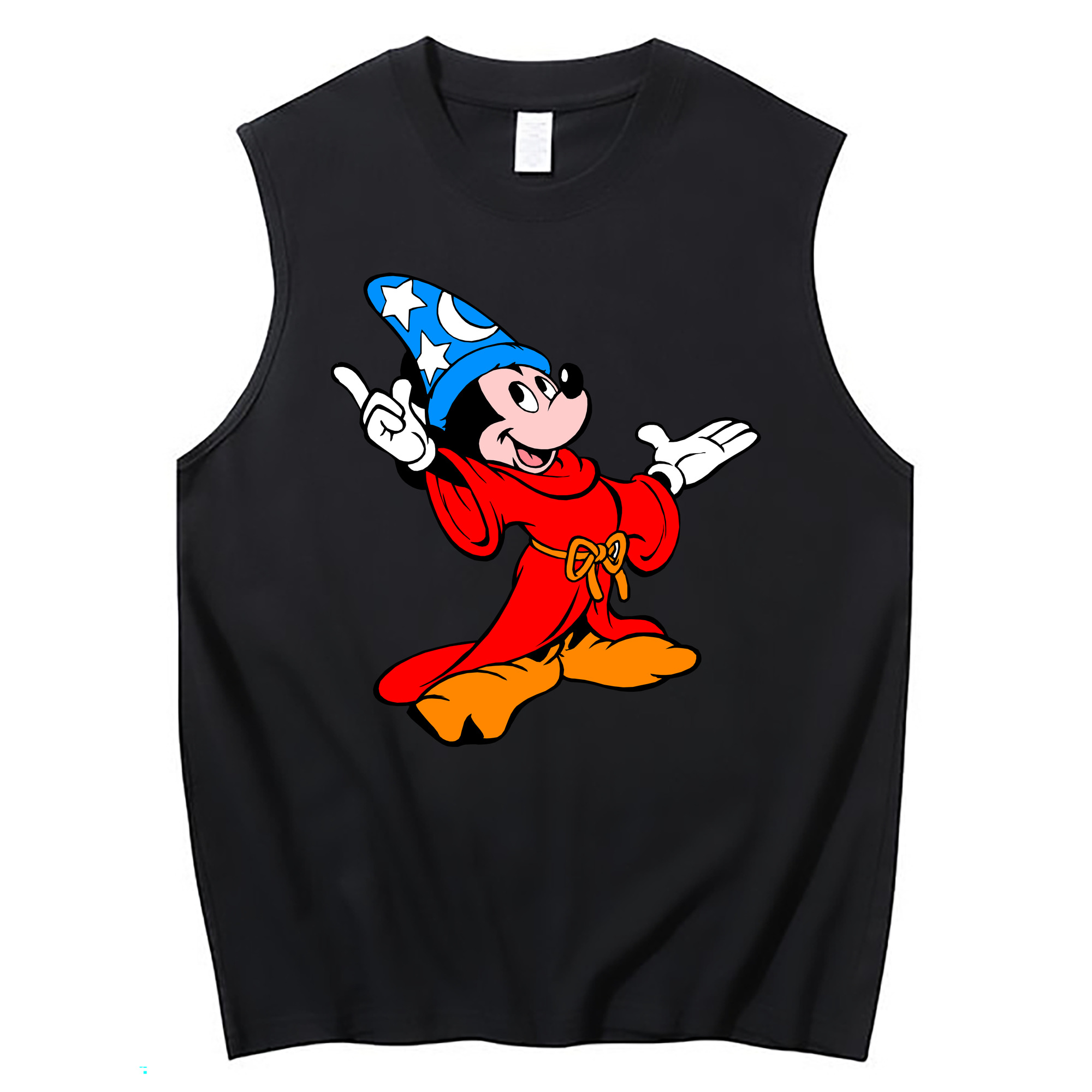 ミッキーマウス Mickey Mouse コットン100％タンクトップ（フロントプリント）