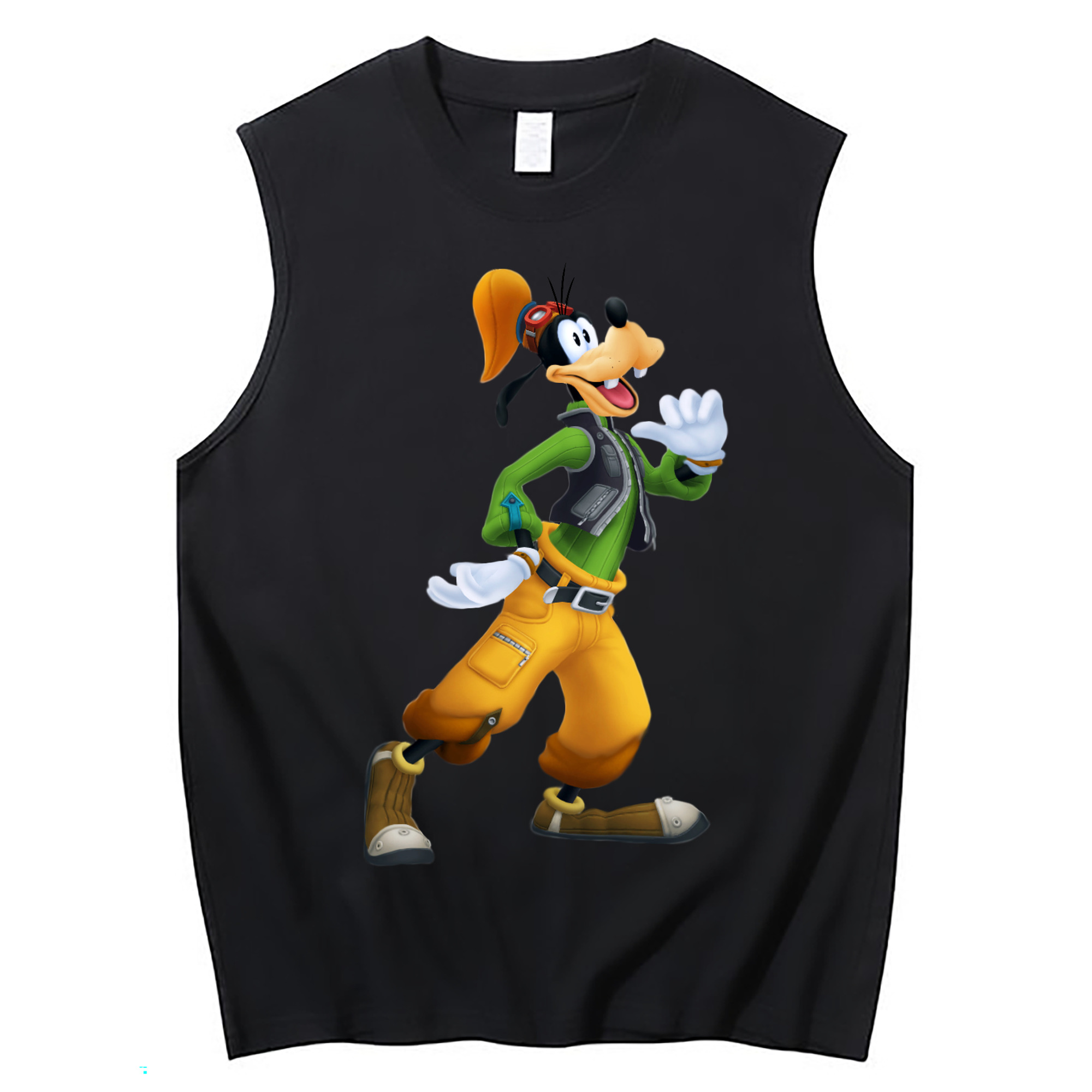 ミッキーマウス Mickey Mouse コットン100％タンクトップ（フロントプリント）