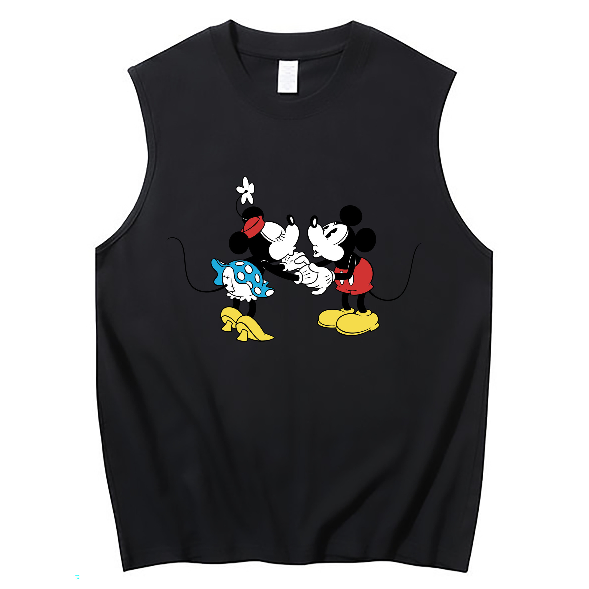ミッキーマウス Mickey Mouse コットン100％タンクトップ（フロントプリント）