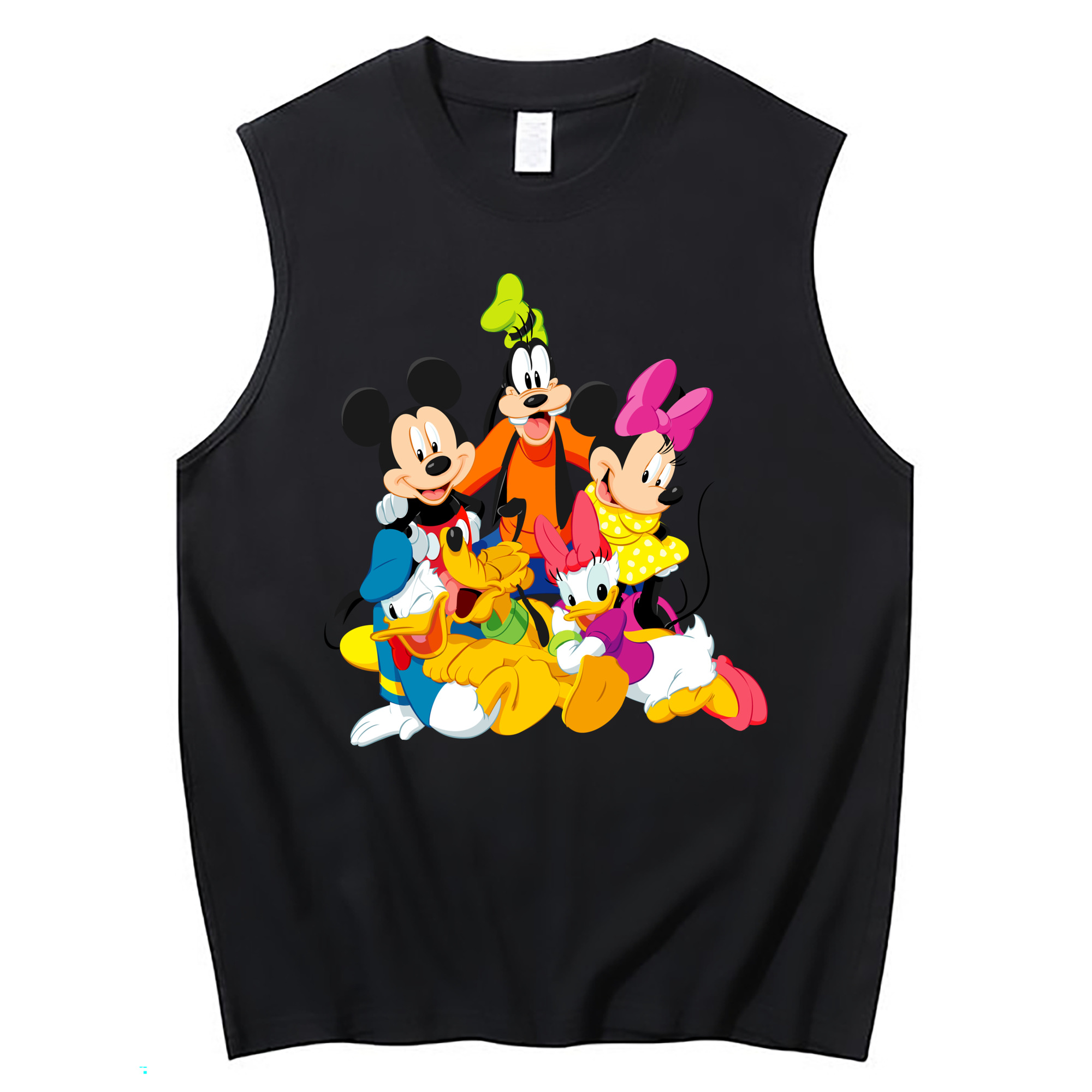 ミッキーマウス Mickey Mouse コットン100％タンクトップ（フロントプリント）