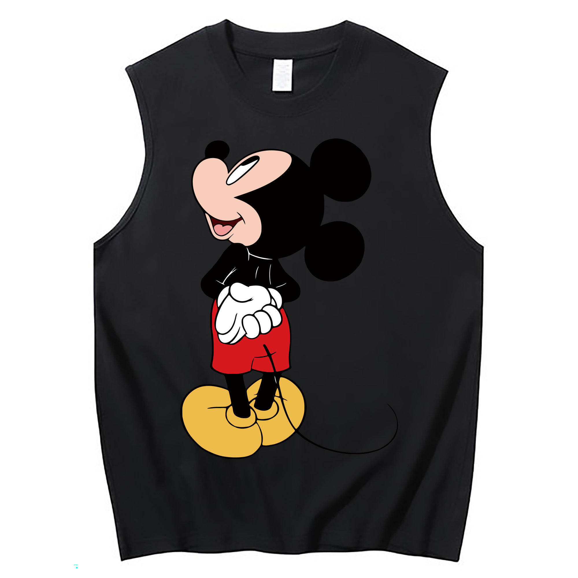 ミッキーマウス Mickey Mouse コットン100％タンクトップ（フロントプリント）