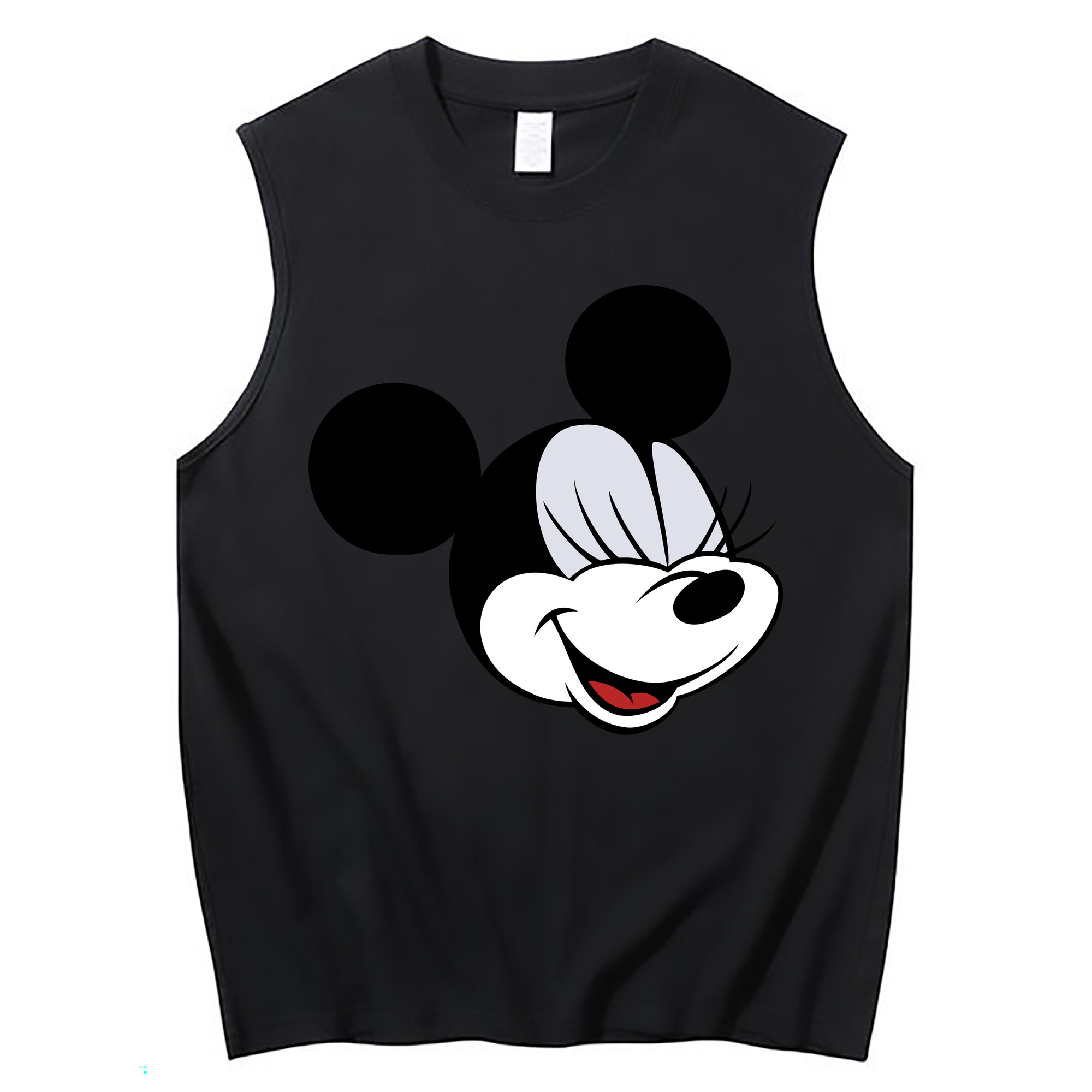 ミッキーマウス Mickey Mouse コットン100％タンクトップ（フロントプリント）