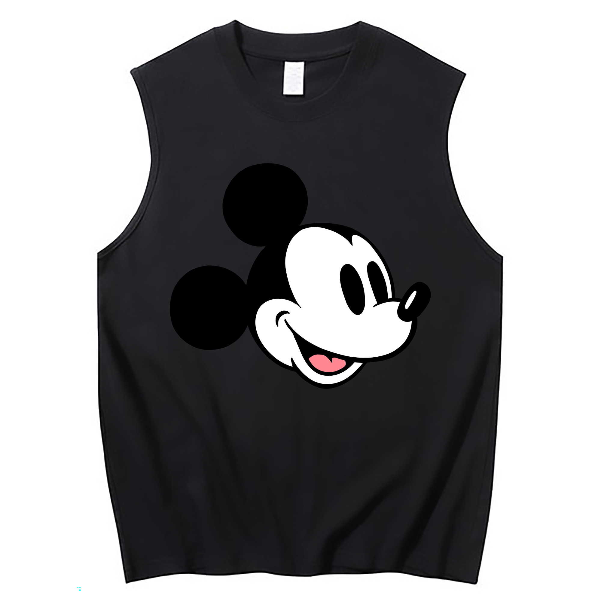 ミッキーマウス Mickey Mouse コットン100％タンクトップ（フロントプリント）