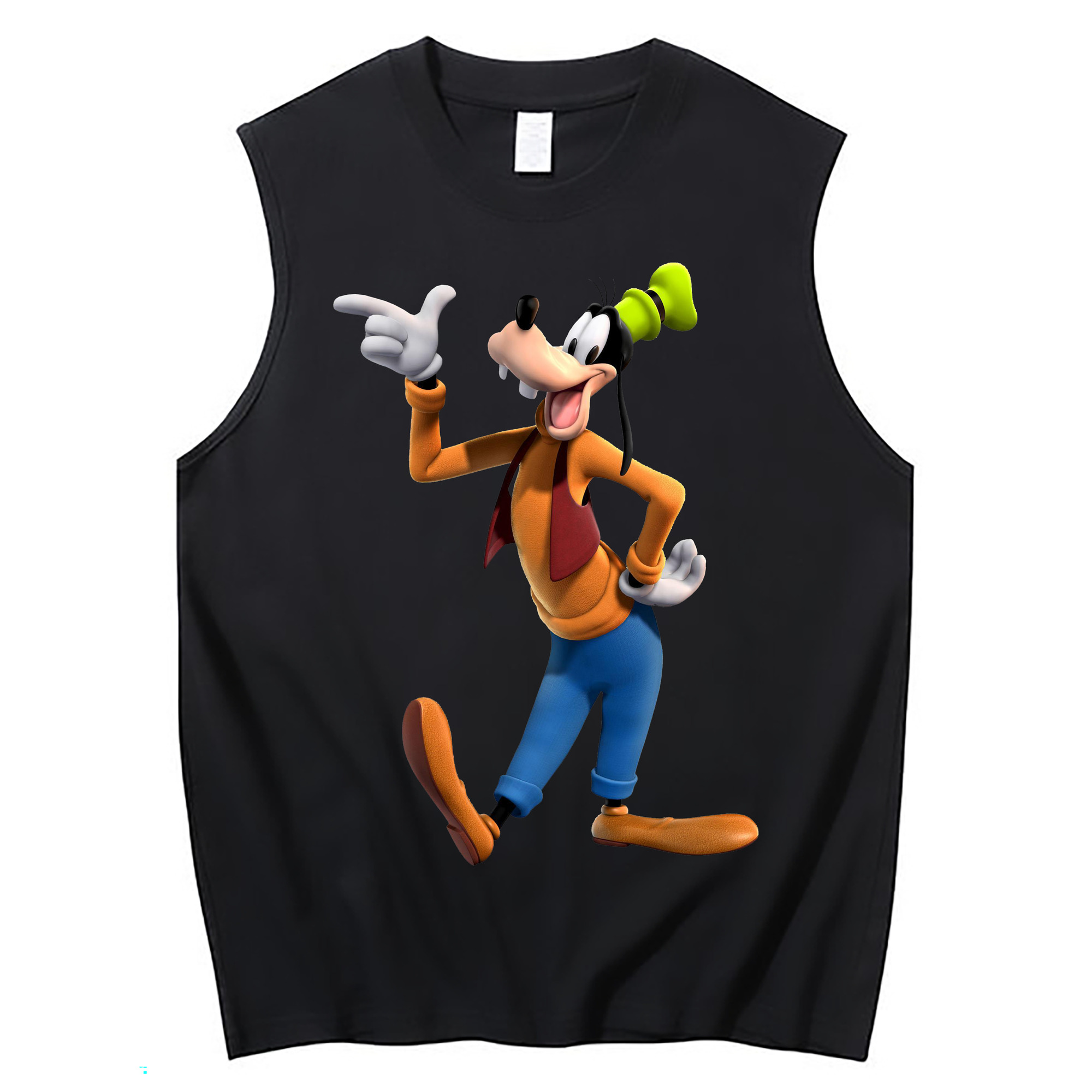 （画像用） ミッキーマウス Mickey Mouse コットン100％タンクトップ（フロントプリント）