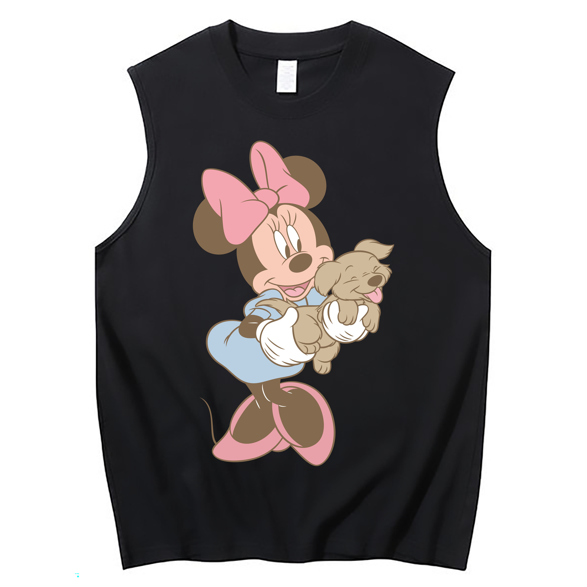 ミッキーマウス Mickey Mouse コットン100％タンクトップ（フロントプリント）