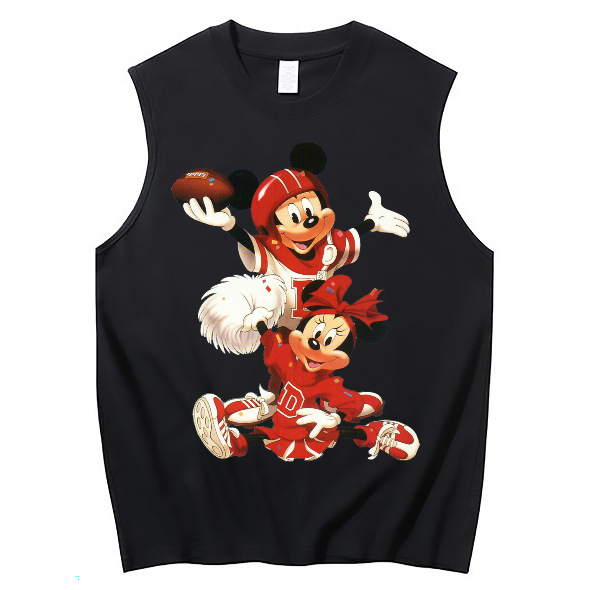 ミッキーマウス Mickey Mouse コットン100％タンクトップ（フロントプリント）