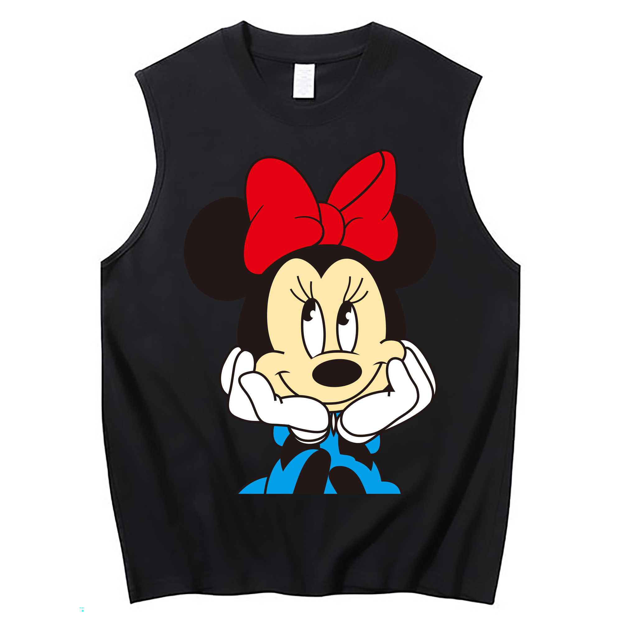 ミッキーマウス Mickey Mouse コットン100％タンクトップ（フロントプリント）
