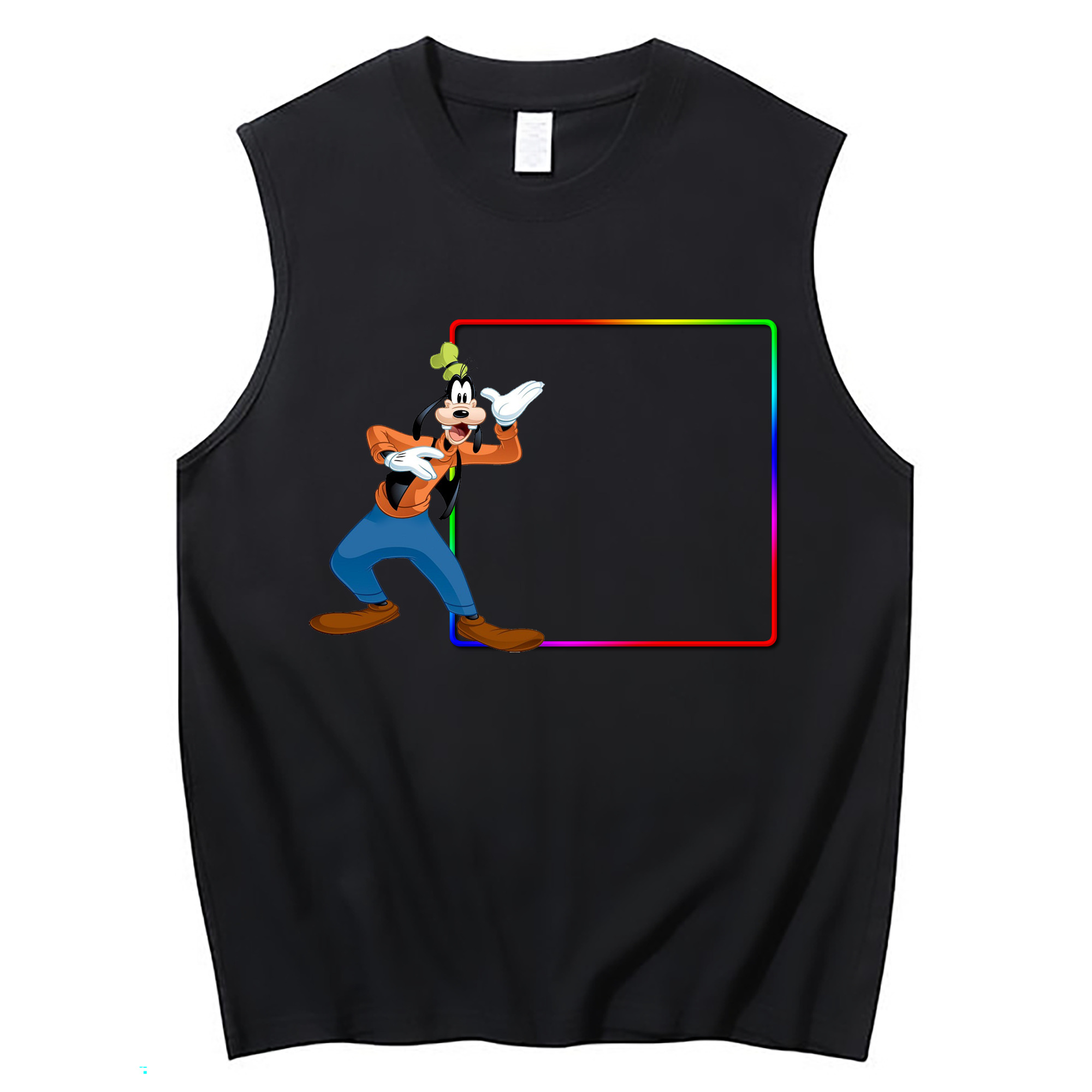ミッキーマウス Mickey Mouse コットン100％タンクトップ（フロントプリント）