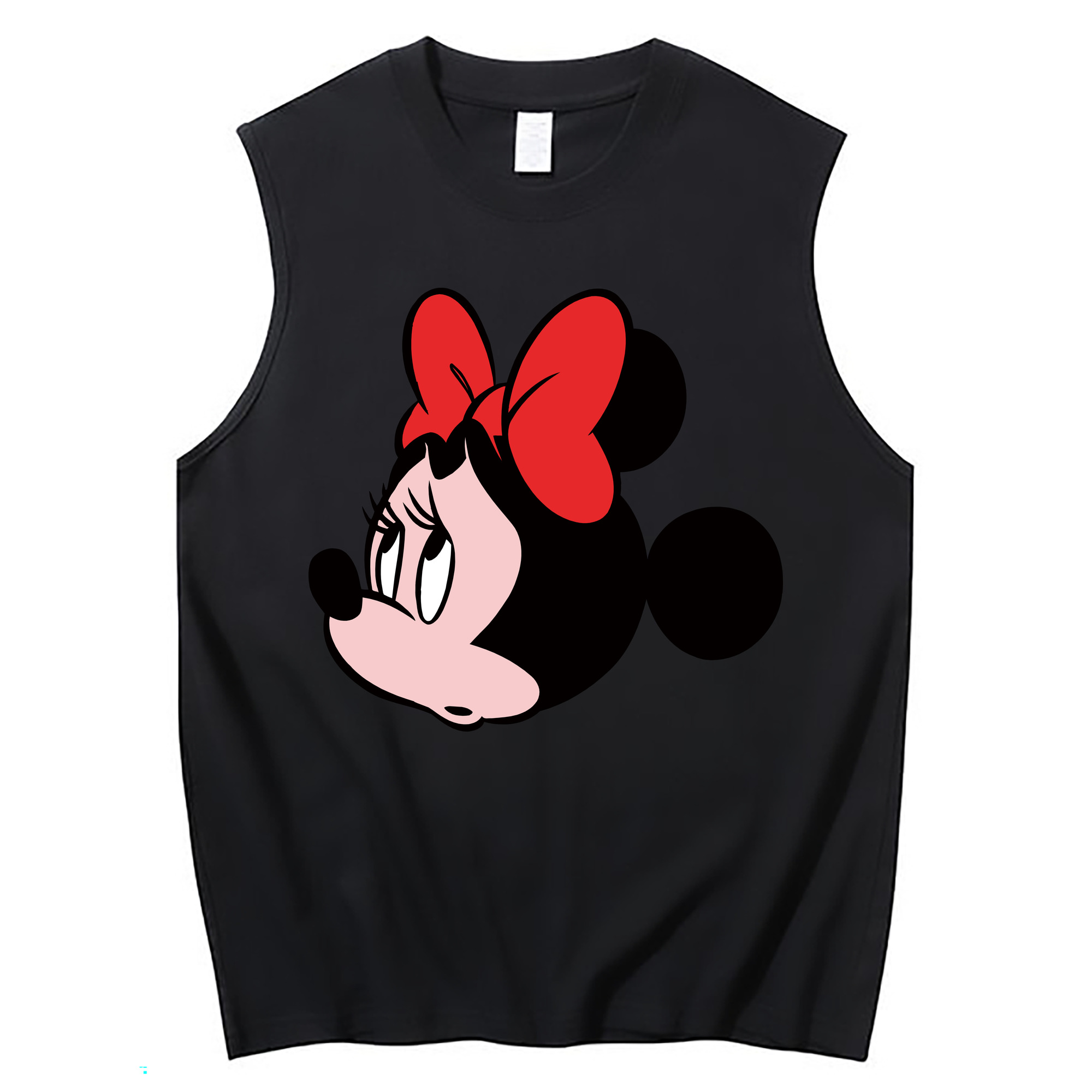 ミッキーマウス Mickey Mouse コットン100％タンクトップ（フロントプリント）