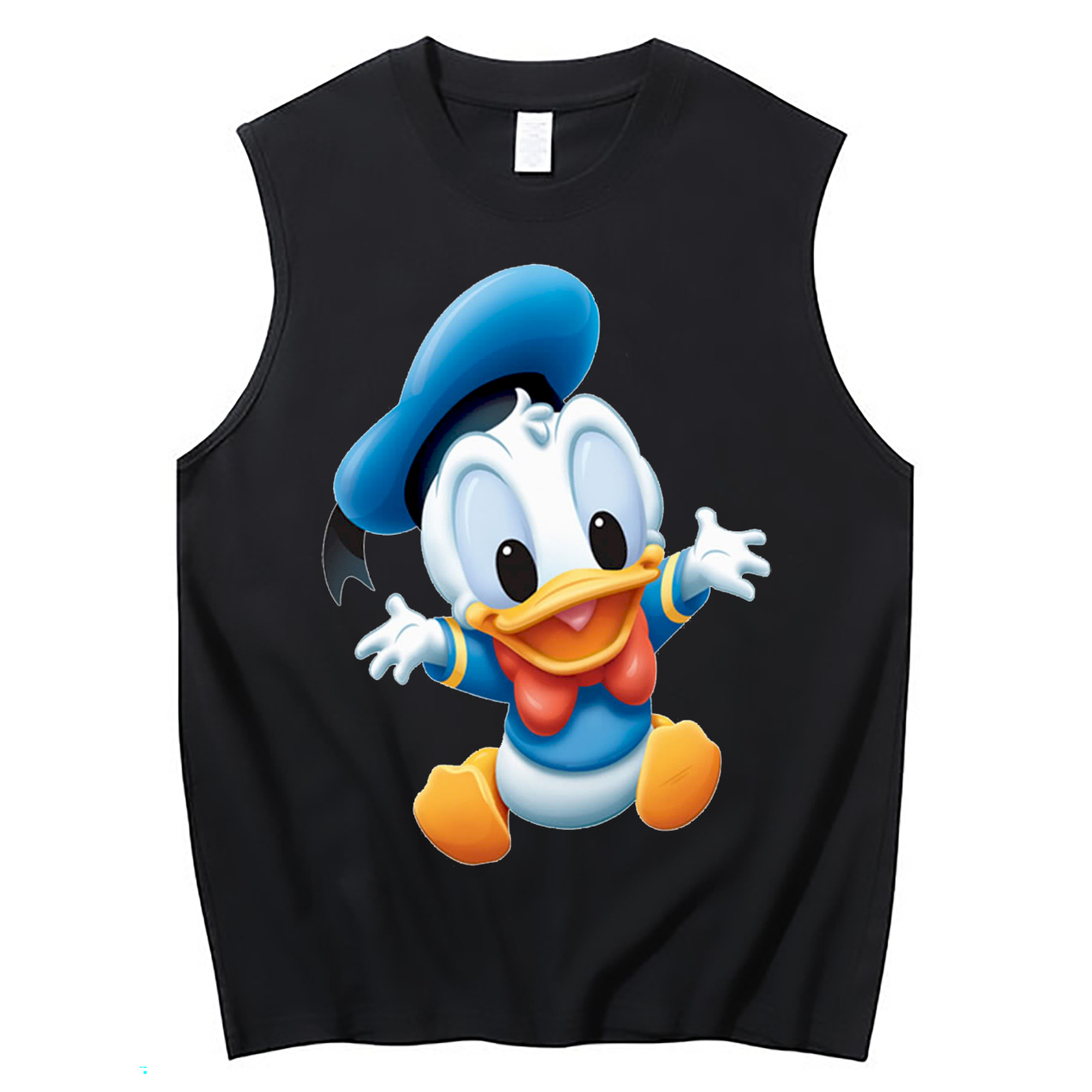 ミッキーマウス Mickey Mouse コットン100％タンクトップ（フロントプリント）