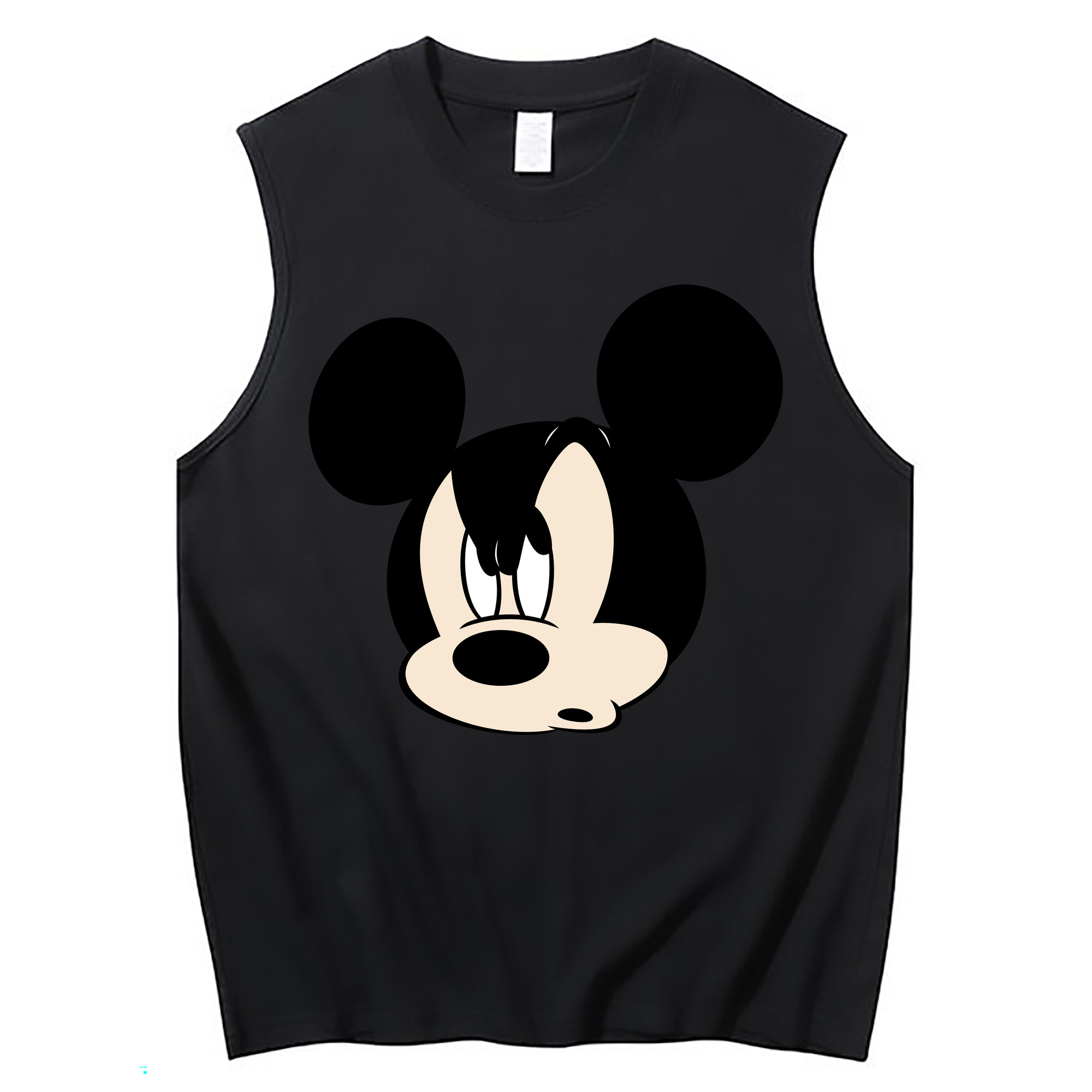ミッキーマウス Mickey Mouse コットン100％タンクトップ（フロントプリント）