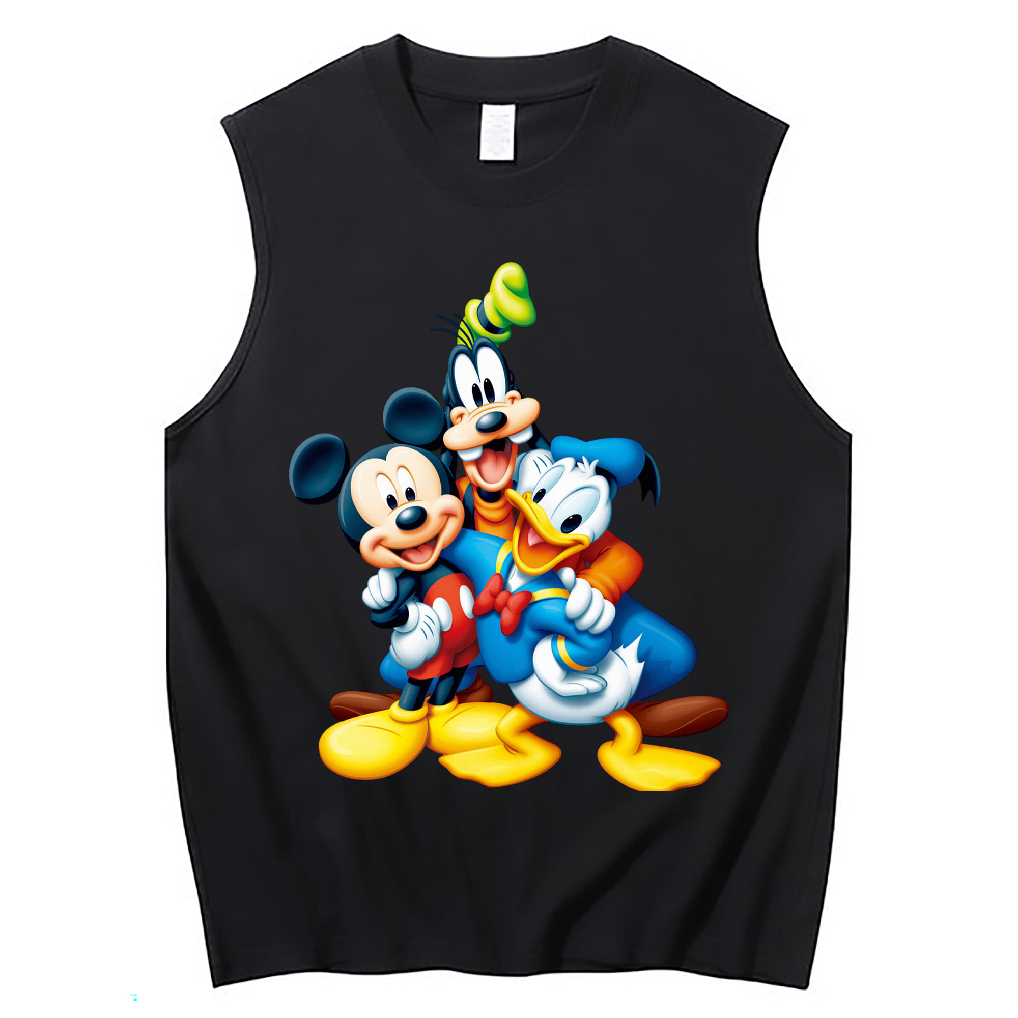 ミッキーマウス Mickey Mouse コットン100％タンクトップ（フロントプリント）