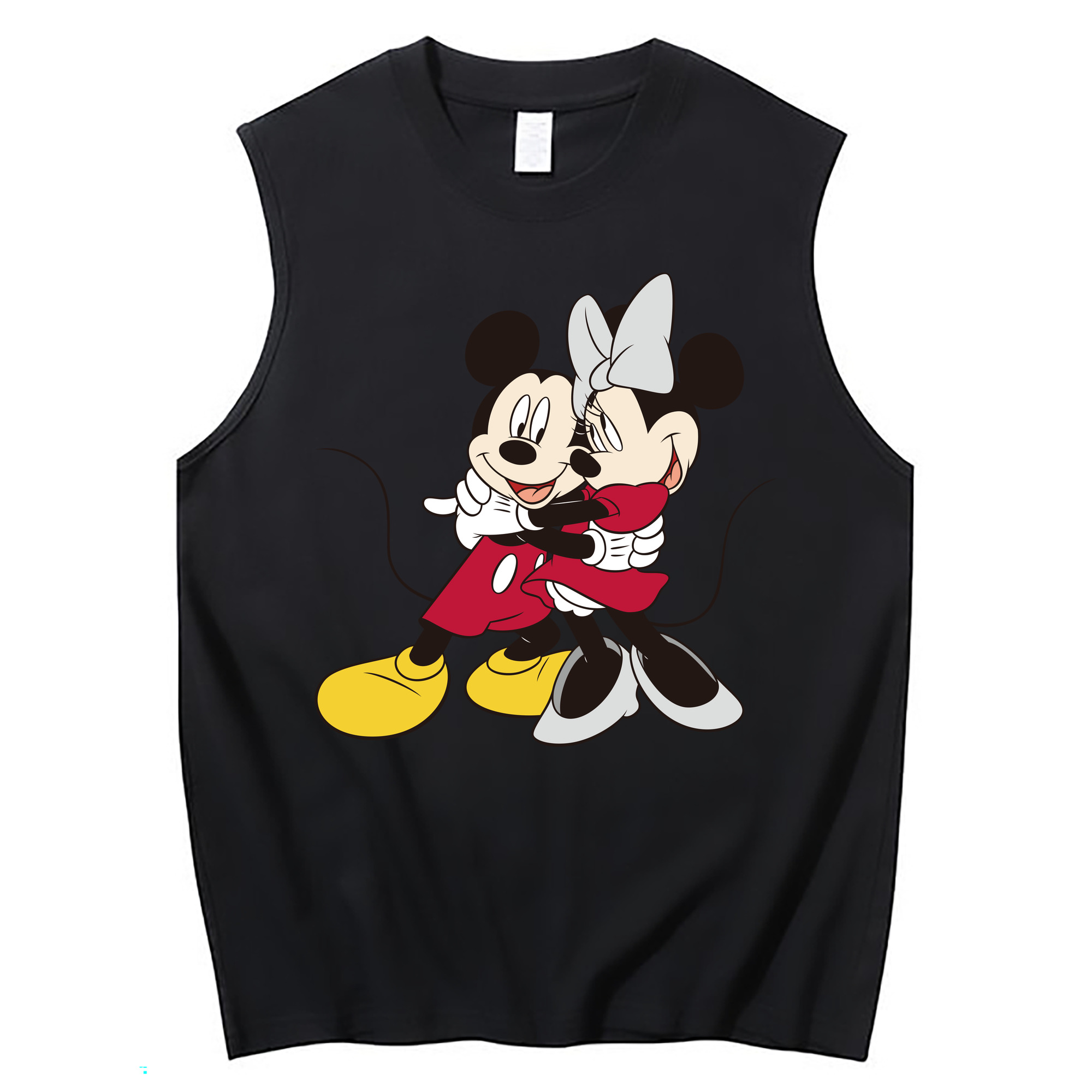 ミッキーマウス Mickey Mouse コットン100％タンクトップ（フロントプリント）