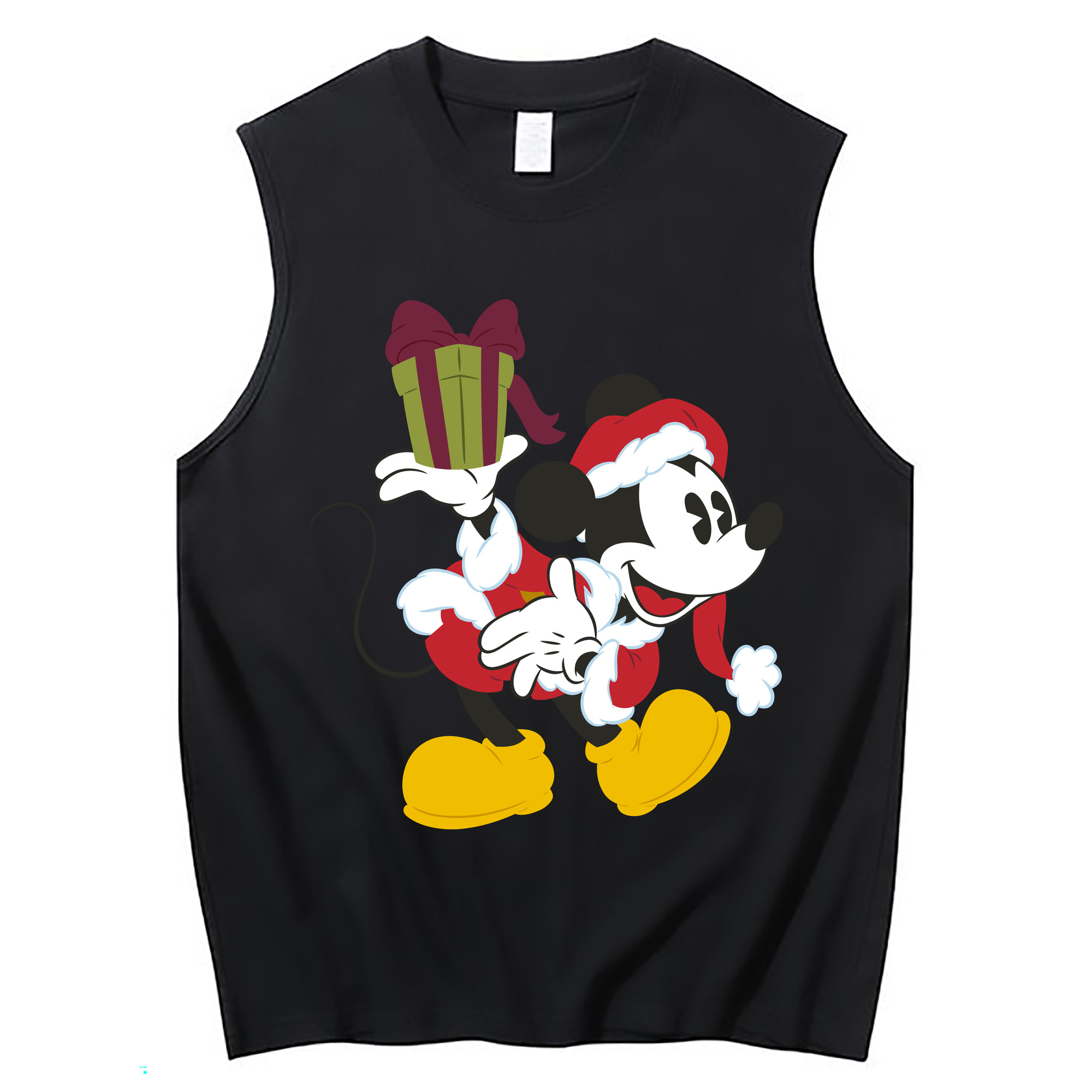 ミッキーマウス Mickey Mouse コットン100％タンクトップ（フロントプリント）