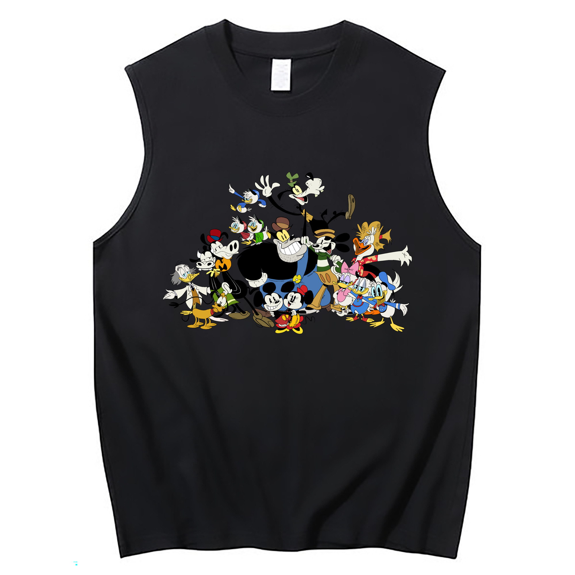 ミッキーマウス Mickey Mouse コットン100％タンクトップ（フロントプリント）