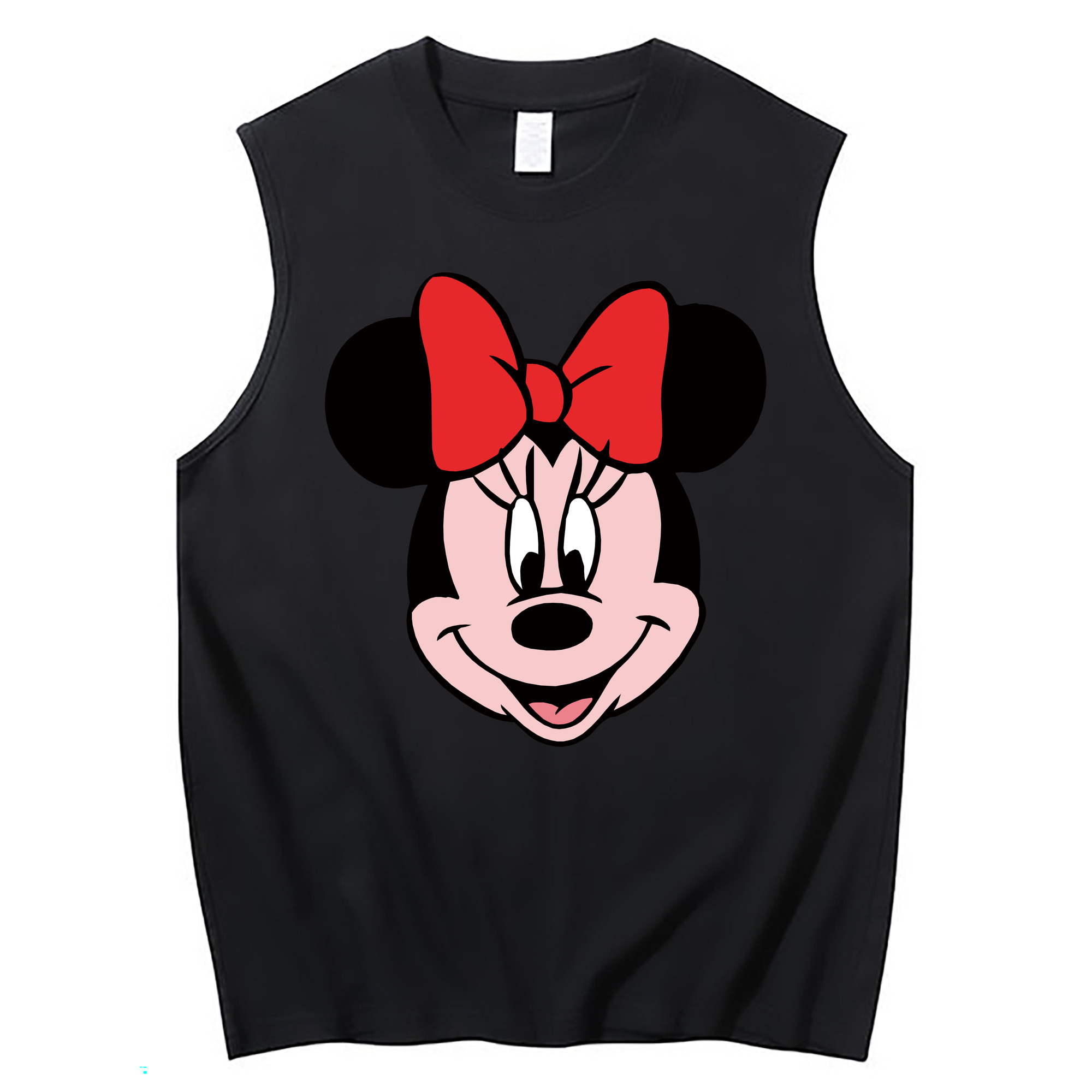ミッキーマウス Mickey Mouse コットン100％タンクトップ（フロントプリント）