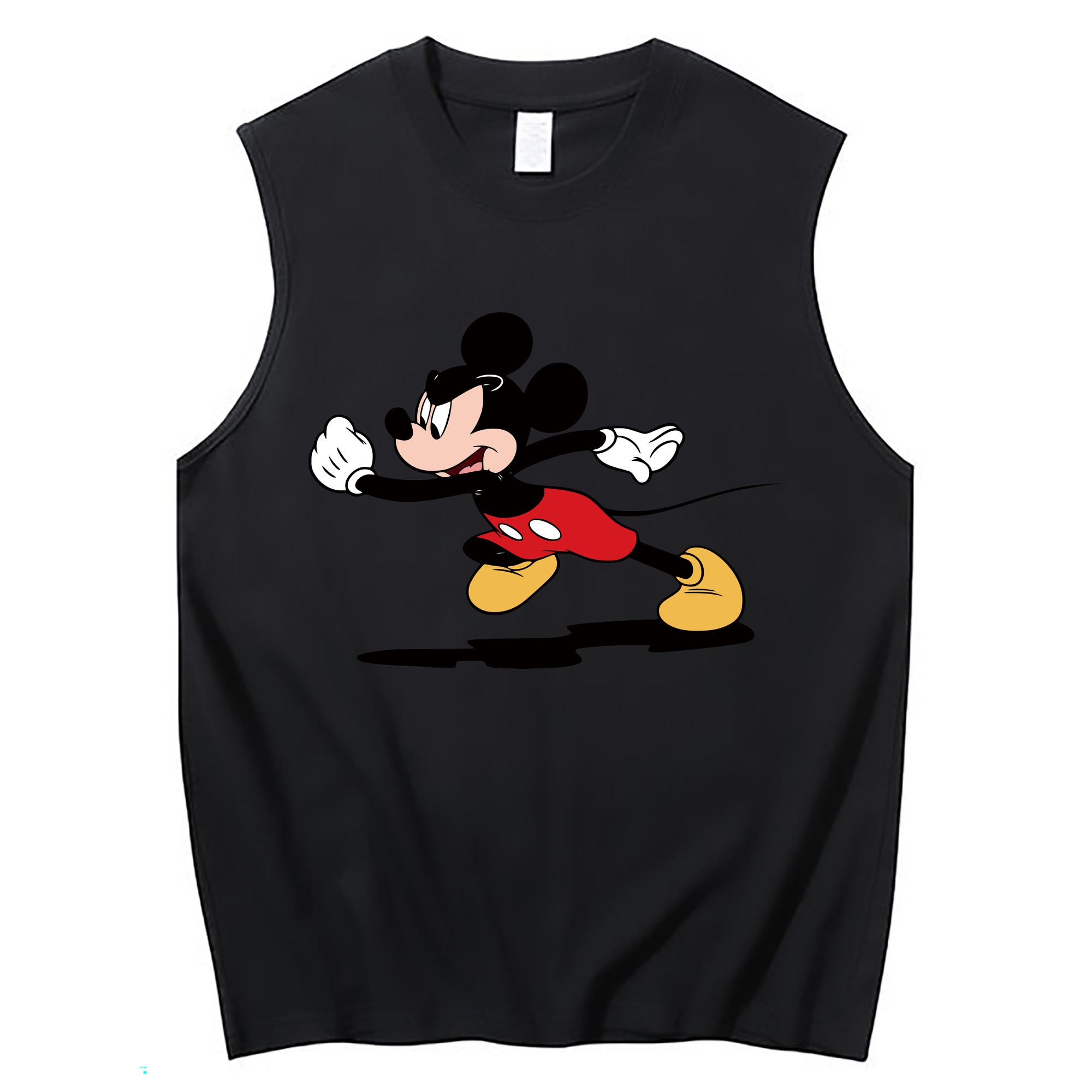 ミッキーマウス Mickey Mouse コットン100％タンクトップ（フロントプリント）
