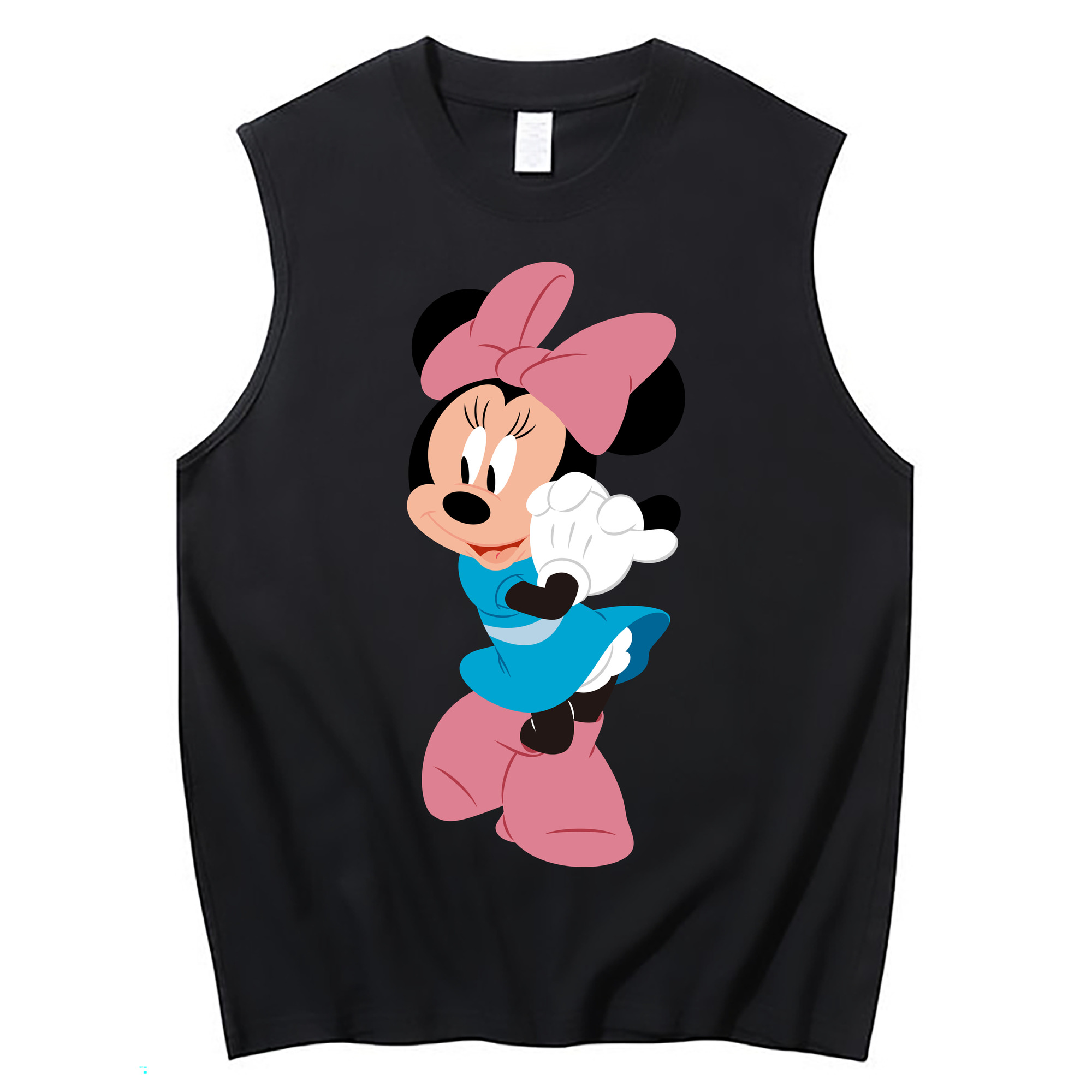 ミッキーマウス Mickey Mouse コットン100％タンクトップ（フロントプリント）