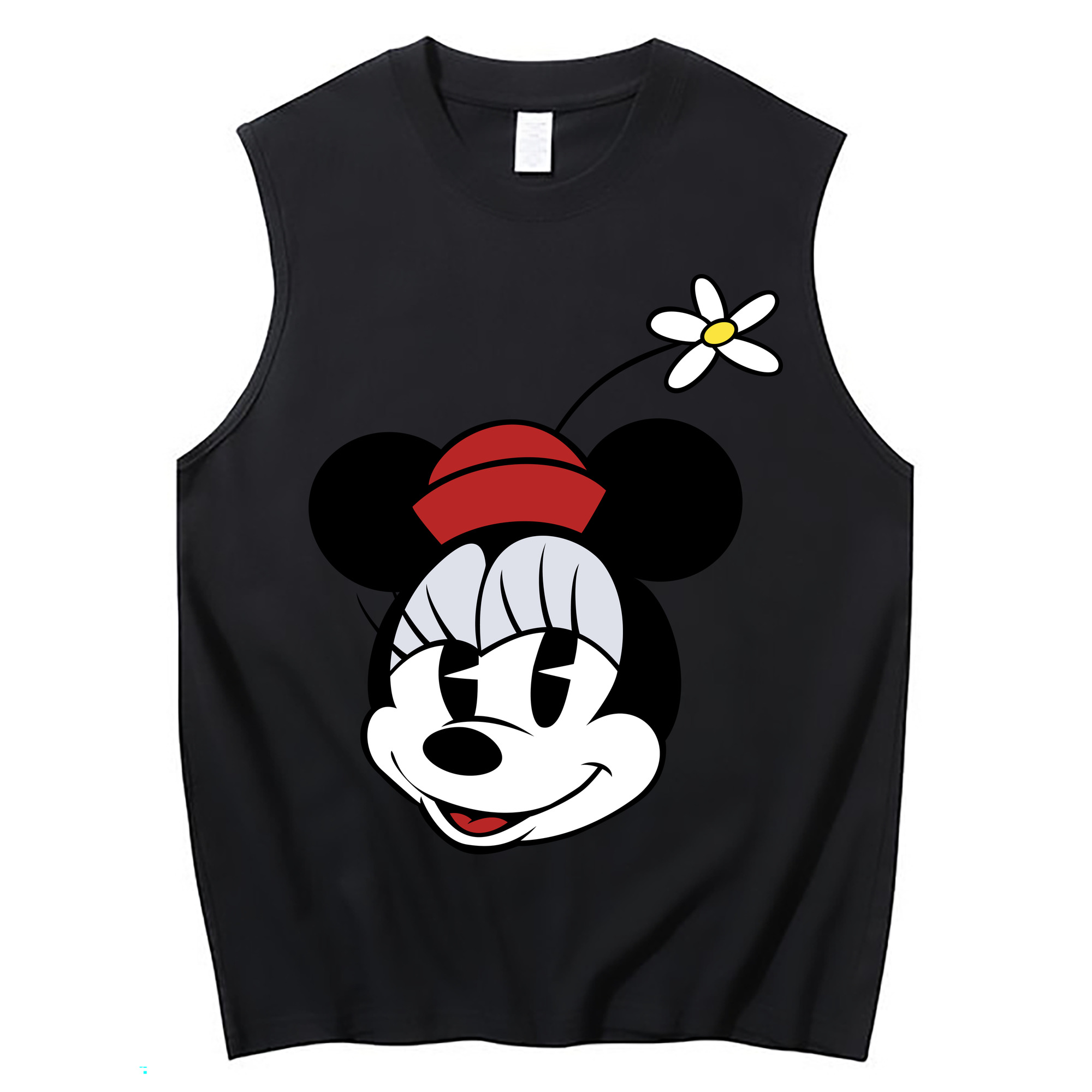 ミッキーマウス Mickey Mouse コットン100％タンクトップ（フロントプリント）