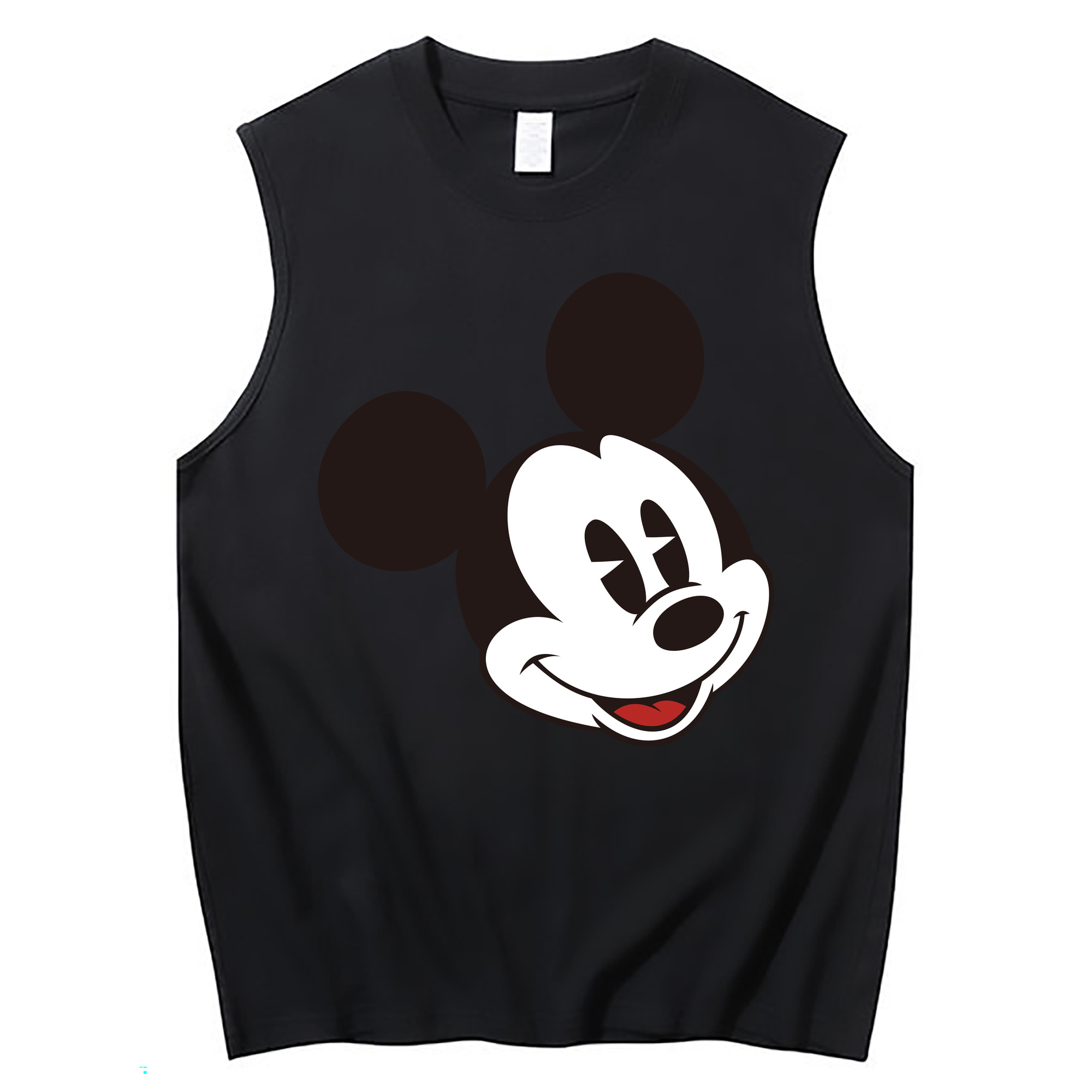 ミッキーマウス Mickey Mouse コットン100％タンクトップ（フロントプリント）