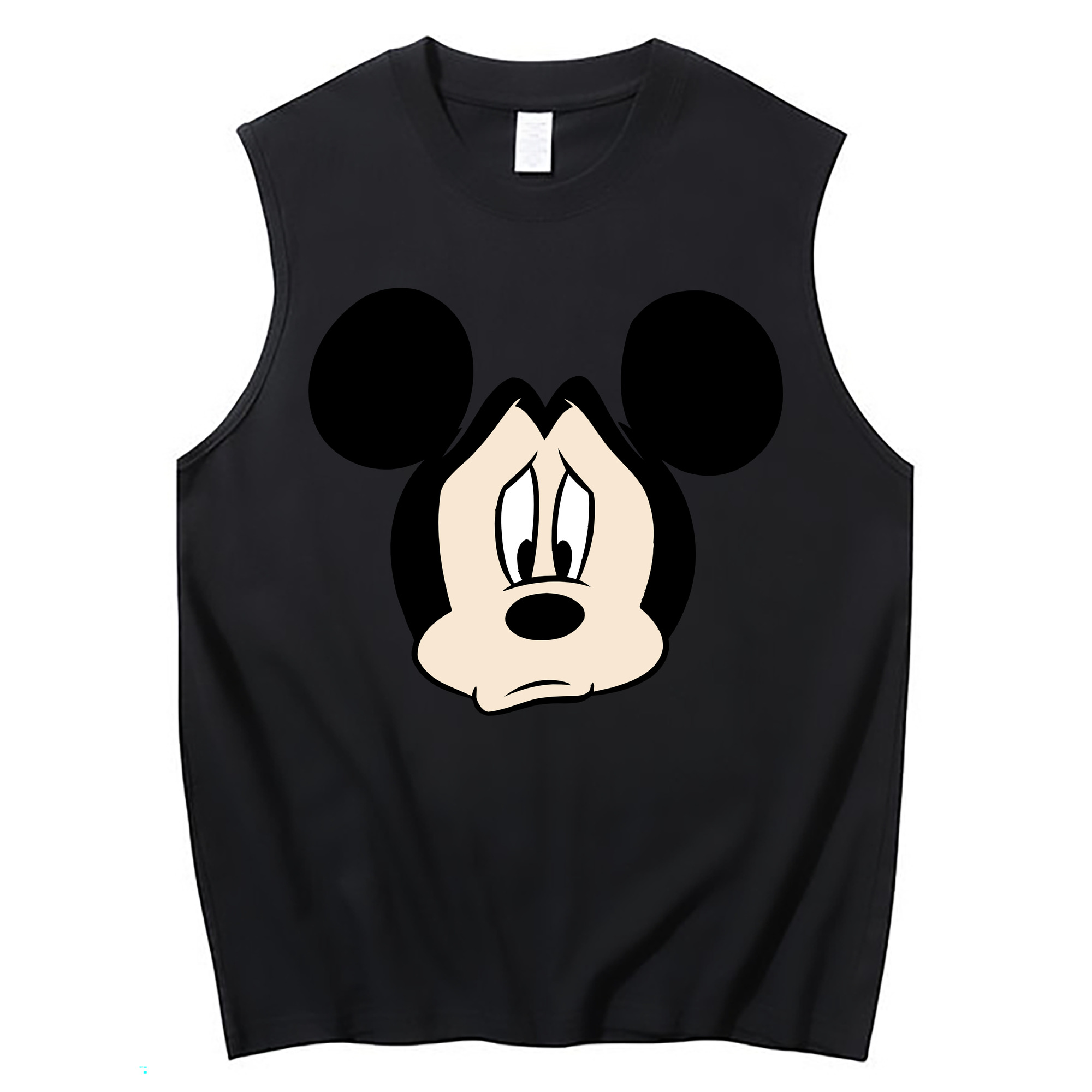 ミッキーマウス Mickey Mouse コットン100％タンクトップ（フロントプリント）