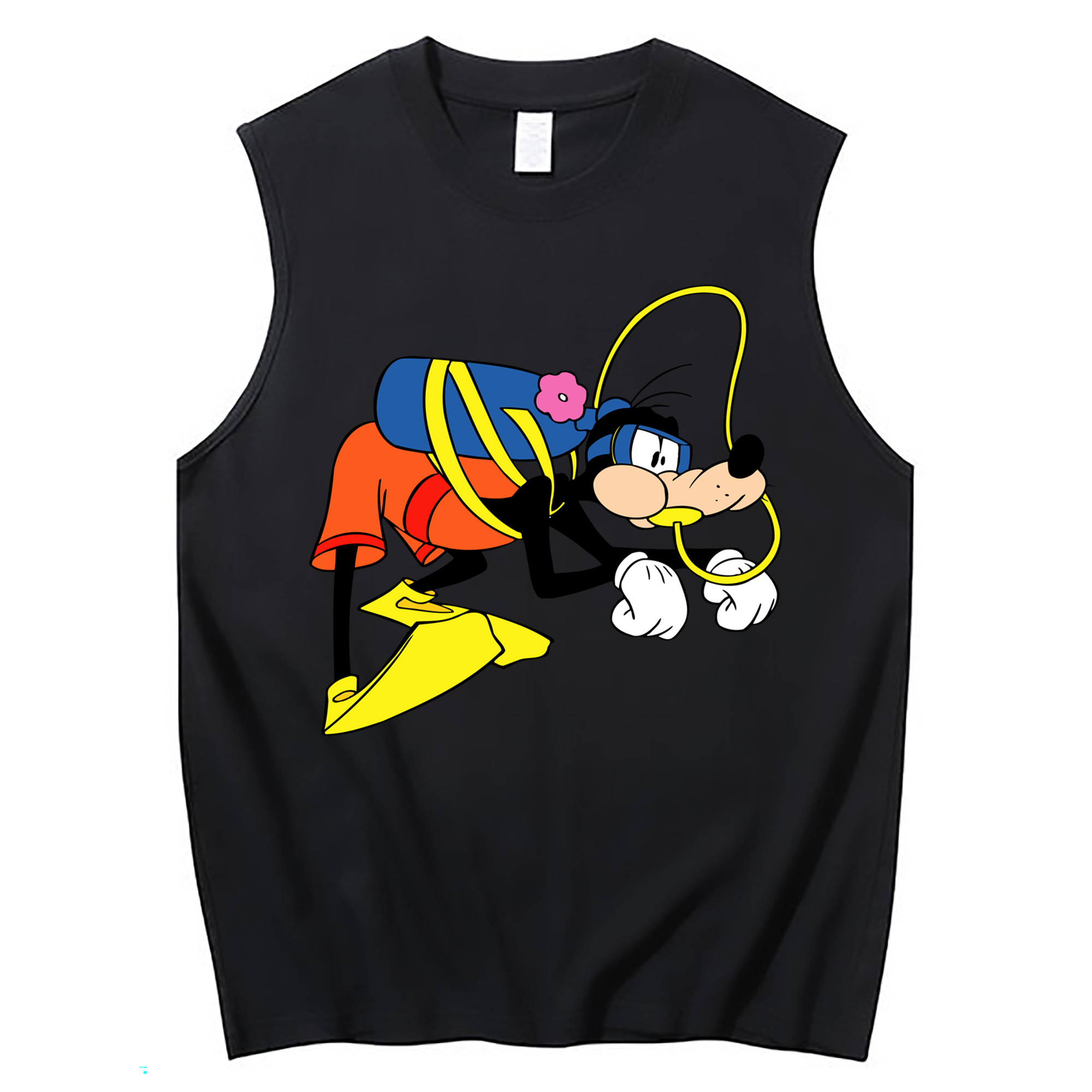 ミッキーマウス Mickey Mouse コットン100％タンクトップ（フロントプリント）