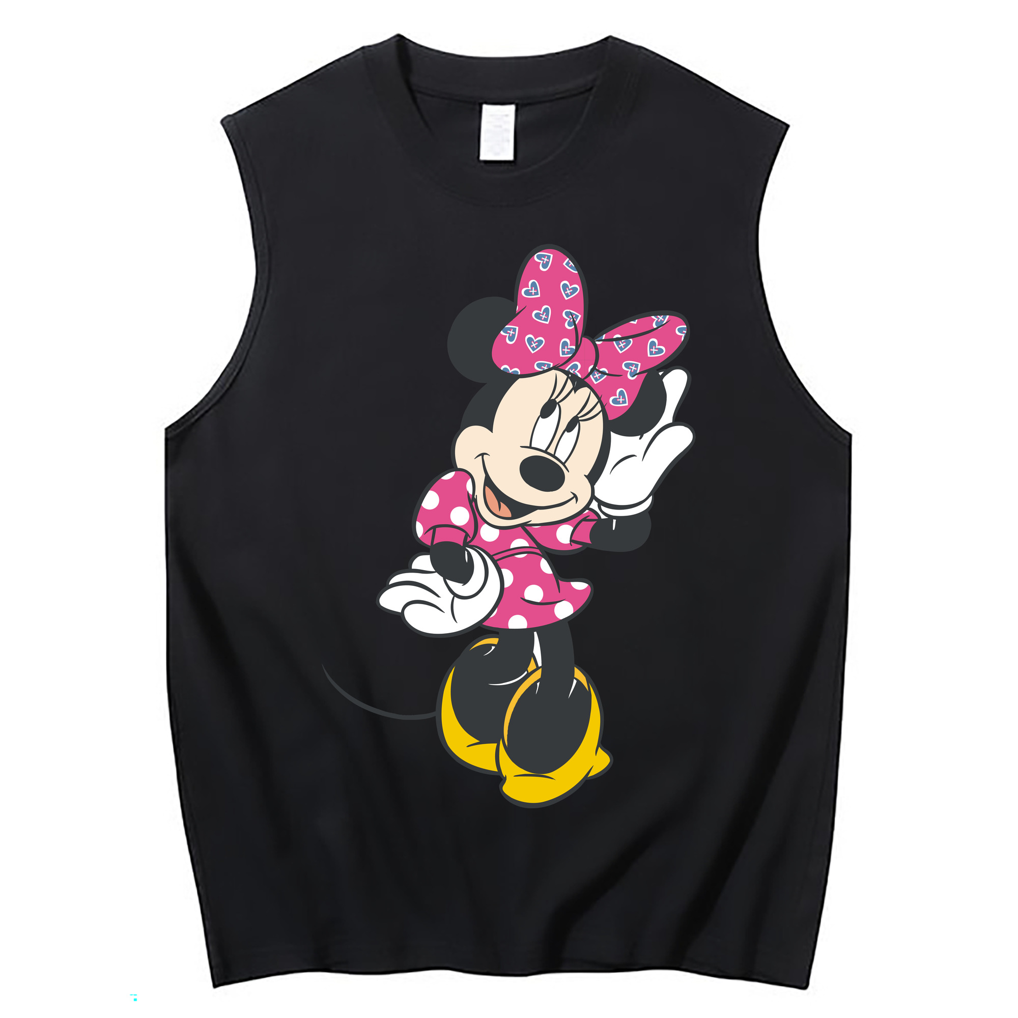 （画像用） ミッキーマウス Mickey Mouse コットン100％タンクトップ（フロントプリント）