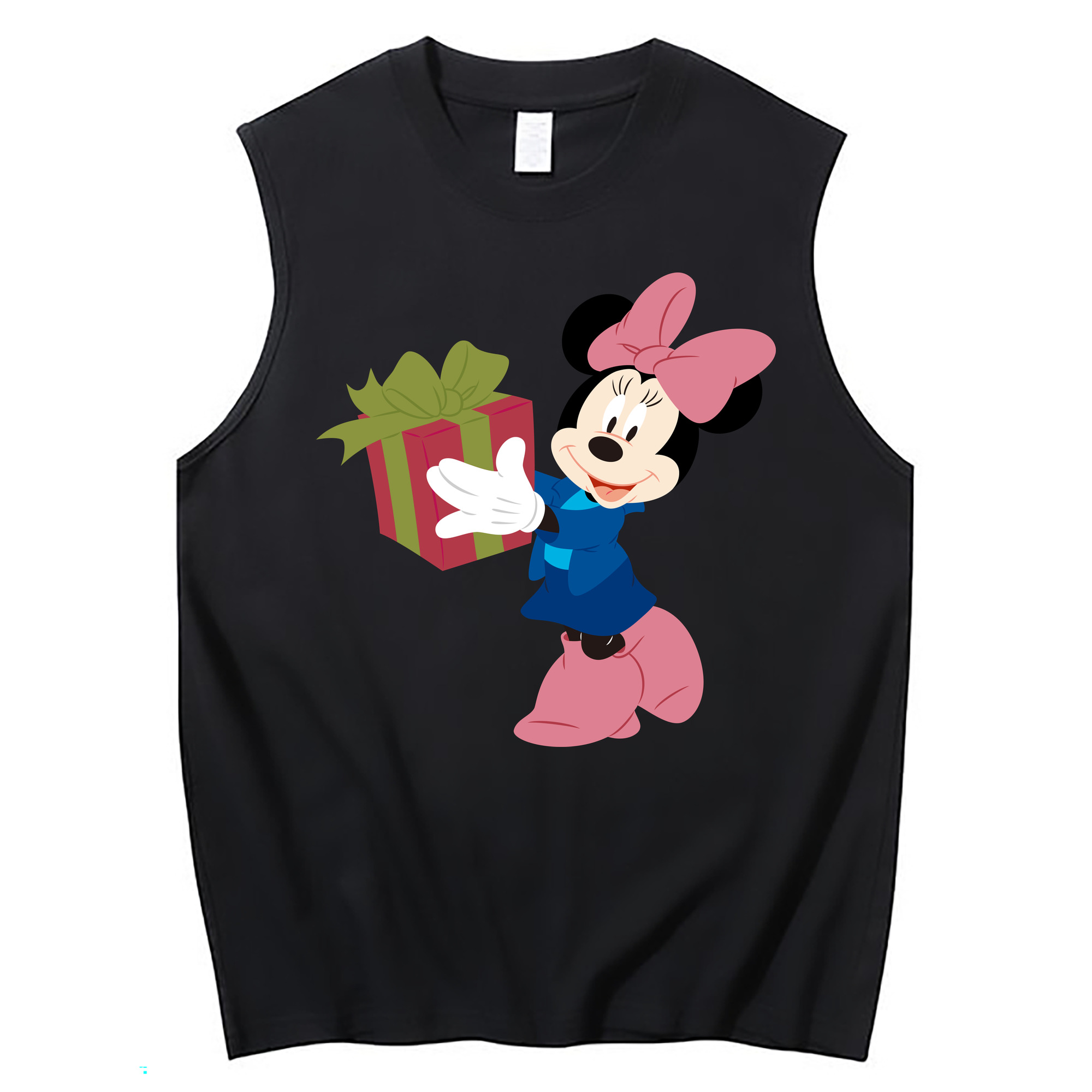 ミッキーマウス Mickey Mouse コットン100％タンクトップ（フロントプリント）