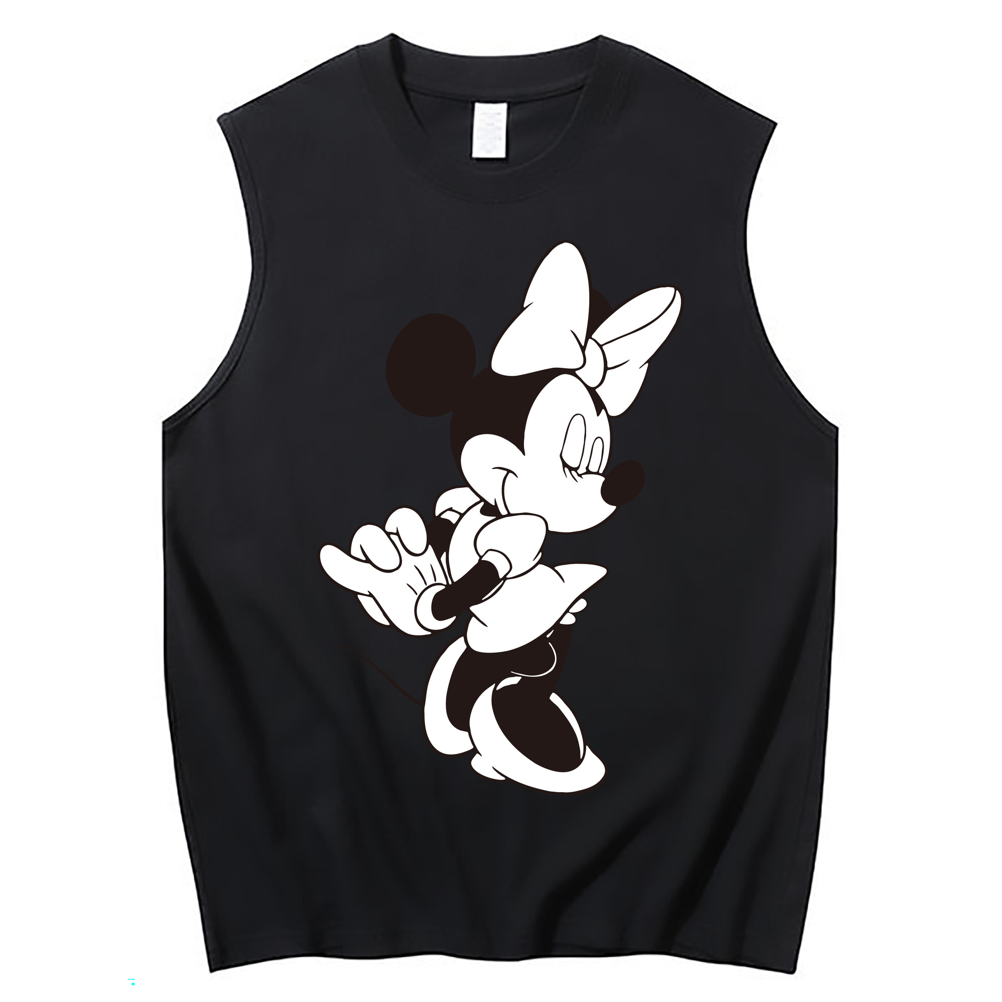 ミッキーマウス Mickey Mouse コットン100％タンクトップ（フロントプリント）